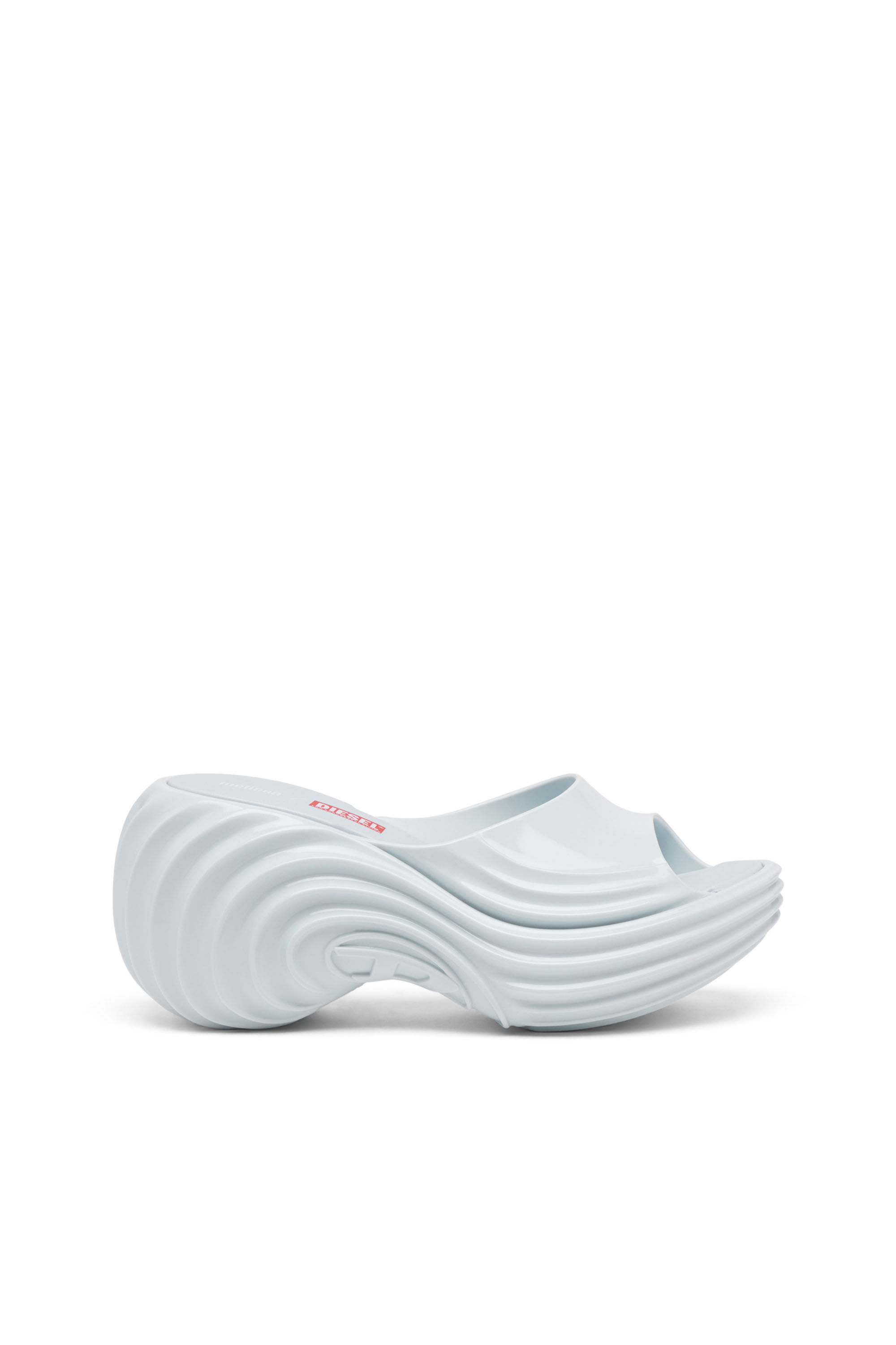 Women's Platform mule in Melflex® | Blue | Diesel