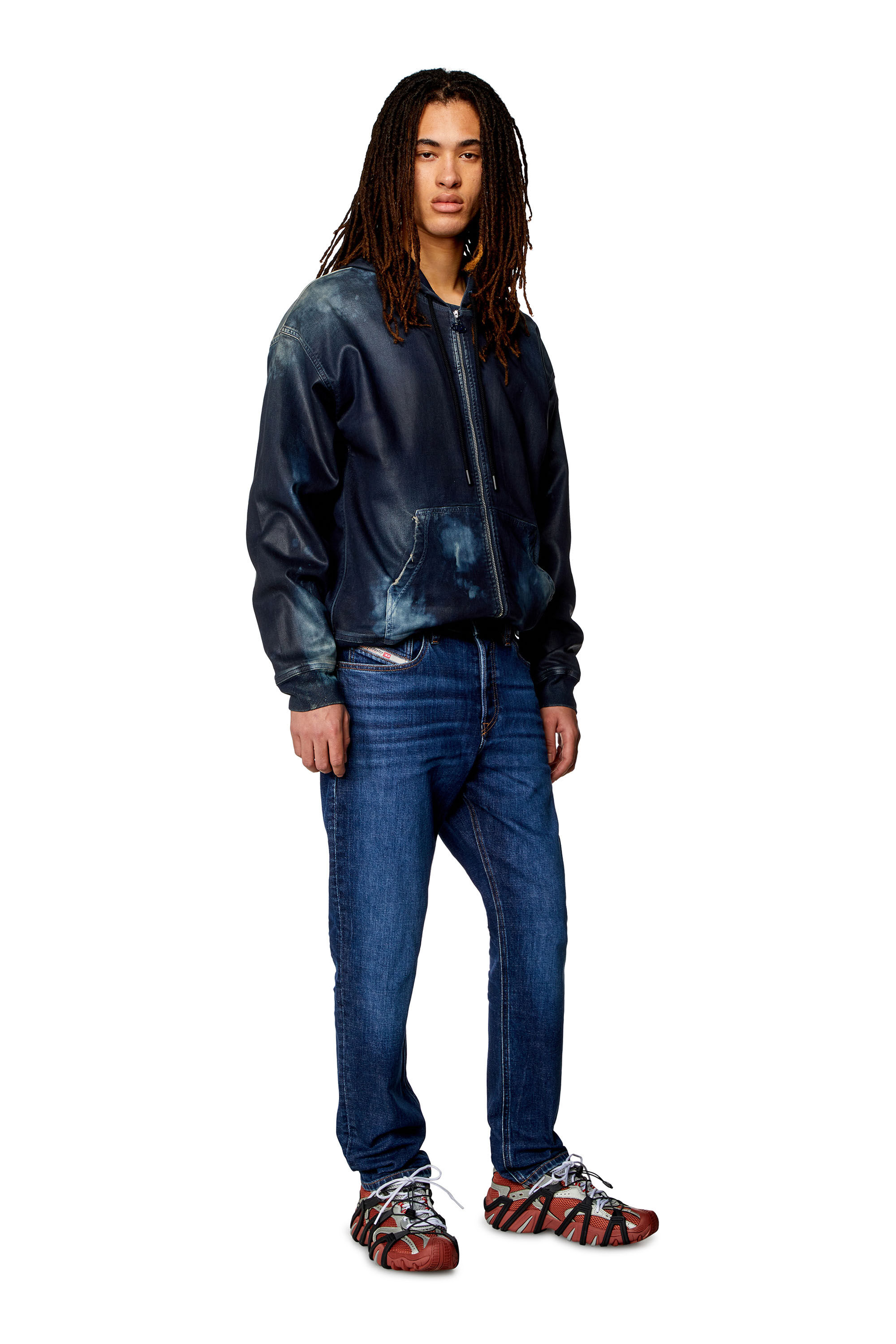 Diesel - Homme Tapered Jeans 2005 D-Fining 0PFAZ, Bleu Foncé - Image 1