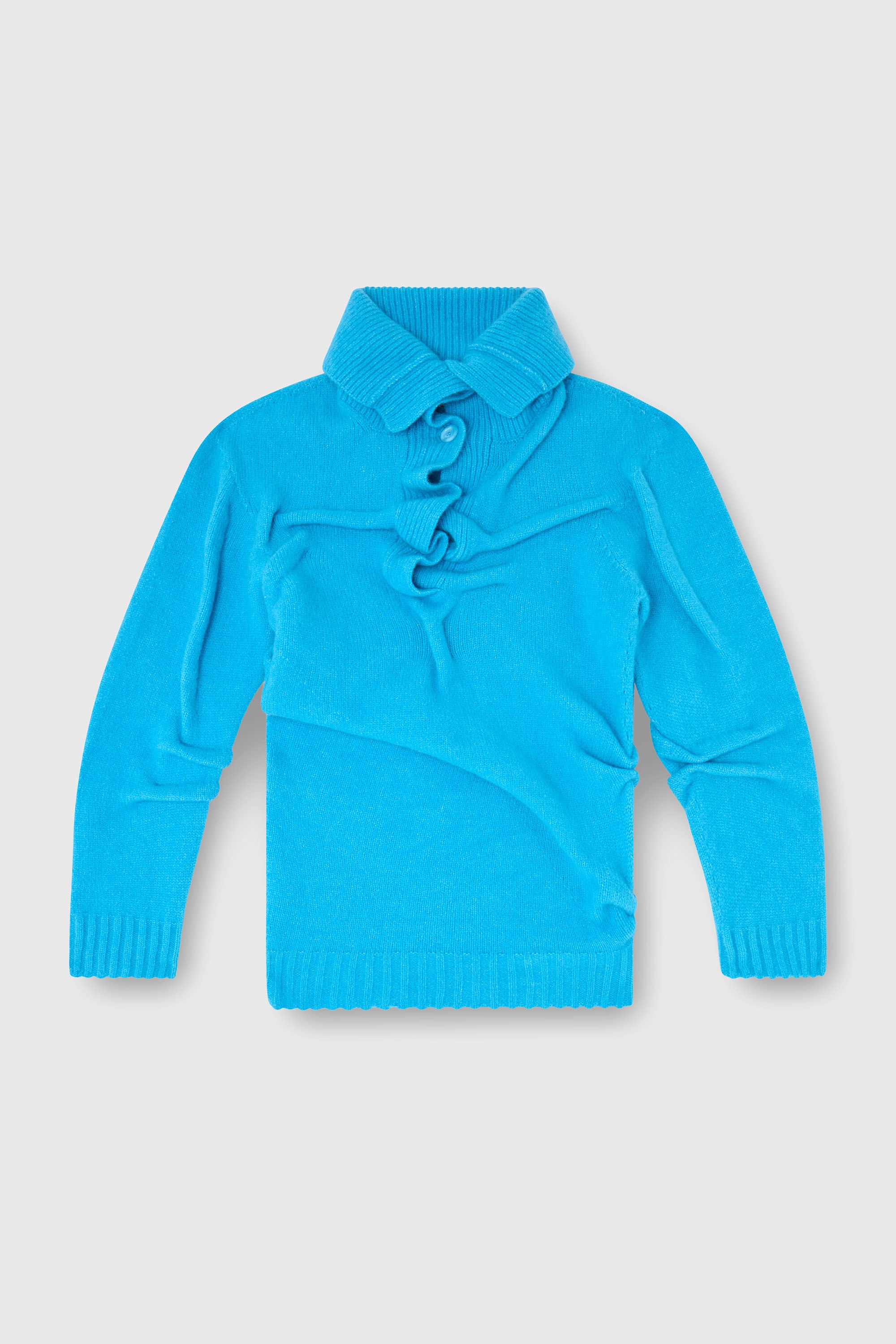 Diesel - M-AMARY, Pull col boutonnage en maille bouillie froiss&eacute;e Femme in ToBeDefined - 2