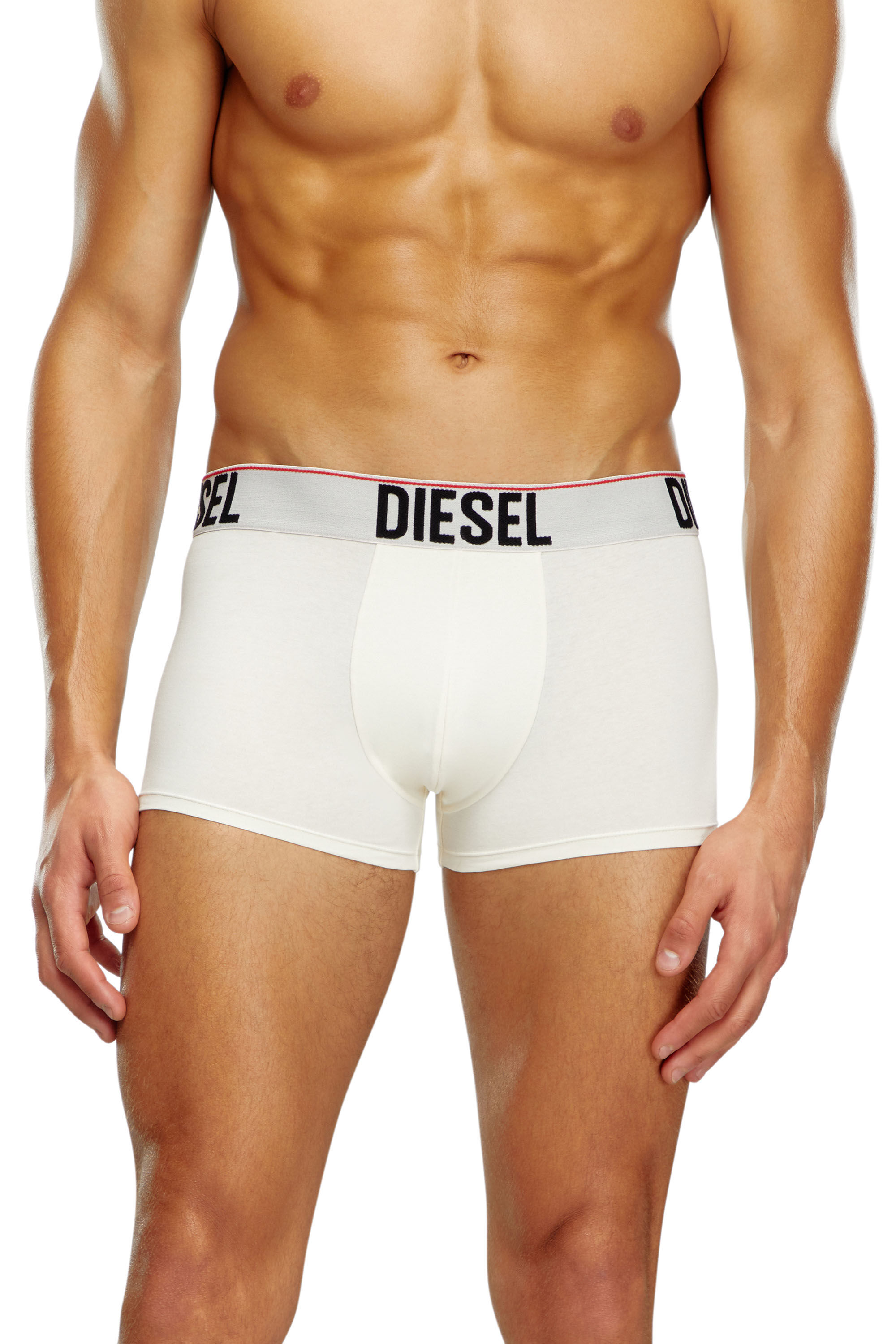 Diesel - UMBX-DAMIENTHREEPACK, Homme Lot de trois boxers avec taille ton sur ton in Blanc - Image 2