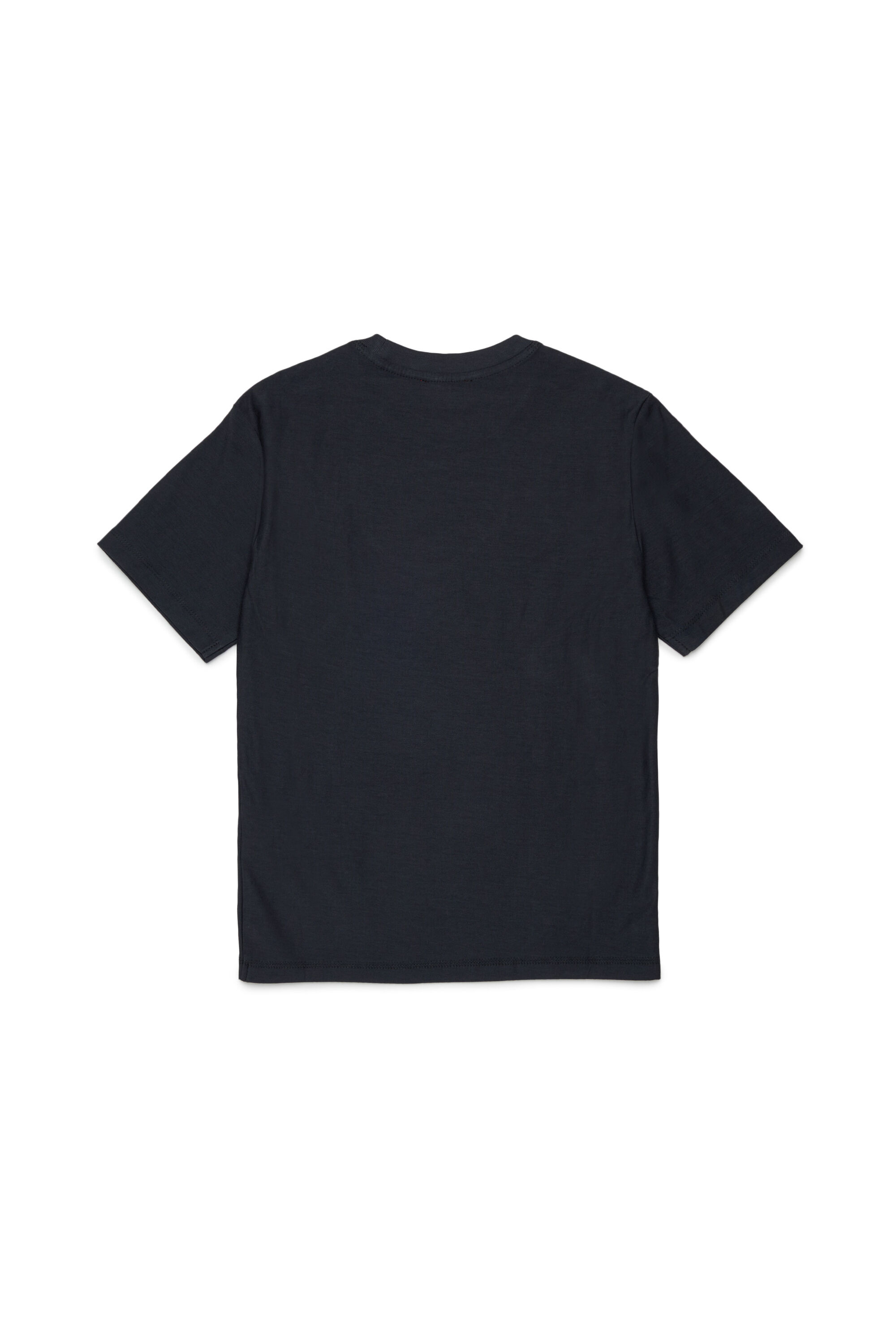 Diesel - TFRIT OVER, Man's T-shirt with Oval D logo and streaky effect in Black - 2