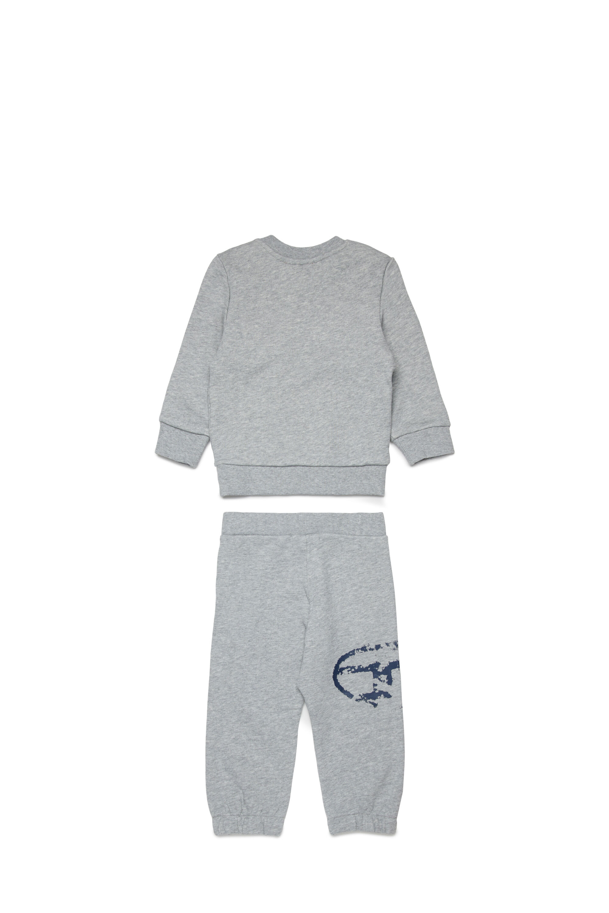 Diesel - SBOXTN5BLONGB-SET, Ensemble de vêtements pour bébé avec logo Oval D effet vieilli Mixte in Gris - 2