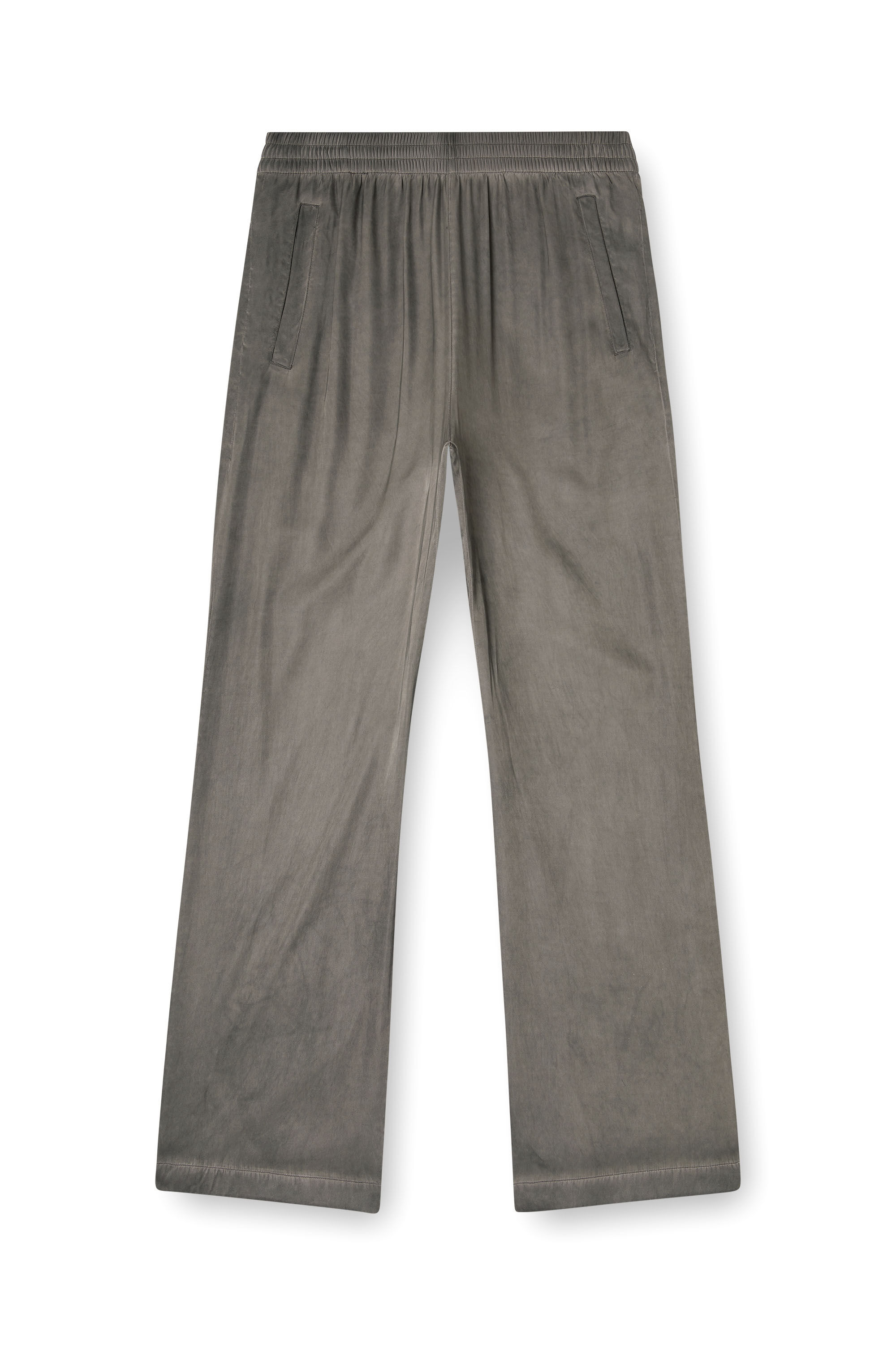 Diesel - P-THECK-ALBG, Pantalon de surv&ecirc;tement en viscose fluide trait&eacute;e Homme in Gris - 2