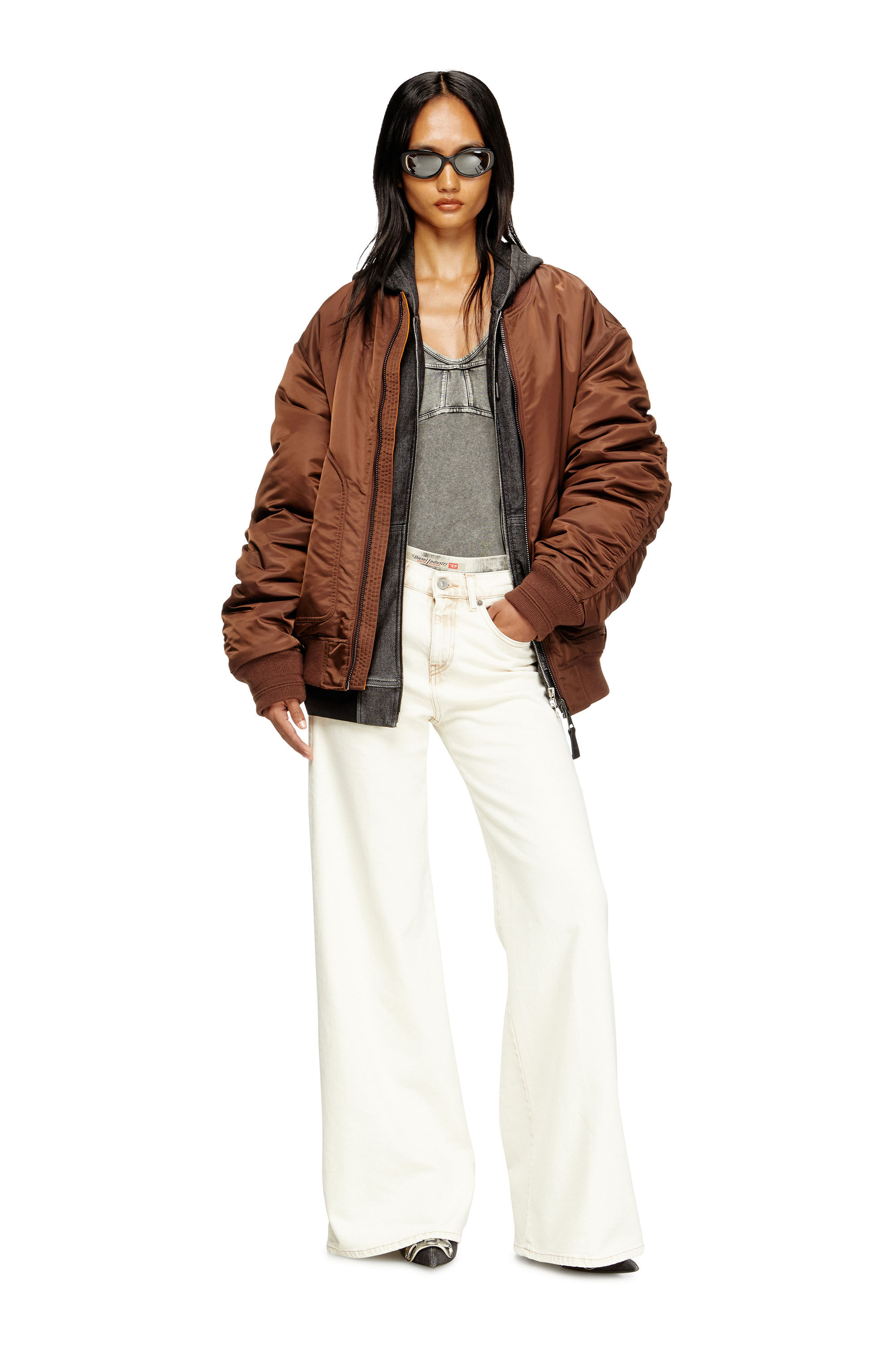 Diesel - Flare Jeans 1978 D-Akemi 09M70 Femme, Blanc - Image 1