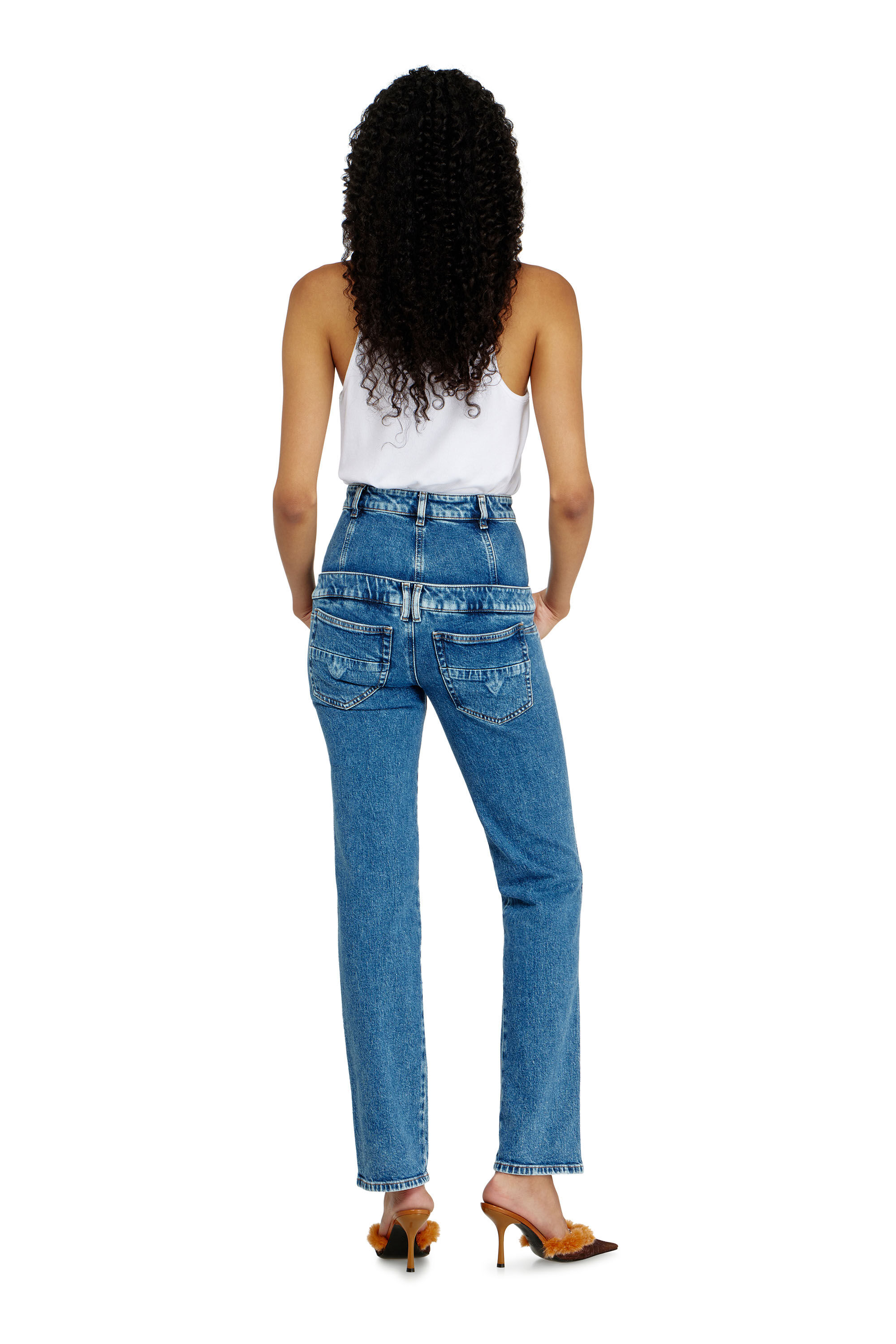 Diesel - Slim Jeans D-Fynora 007EU Femme, Bleu moyen - Image 3