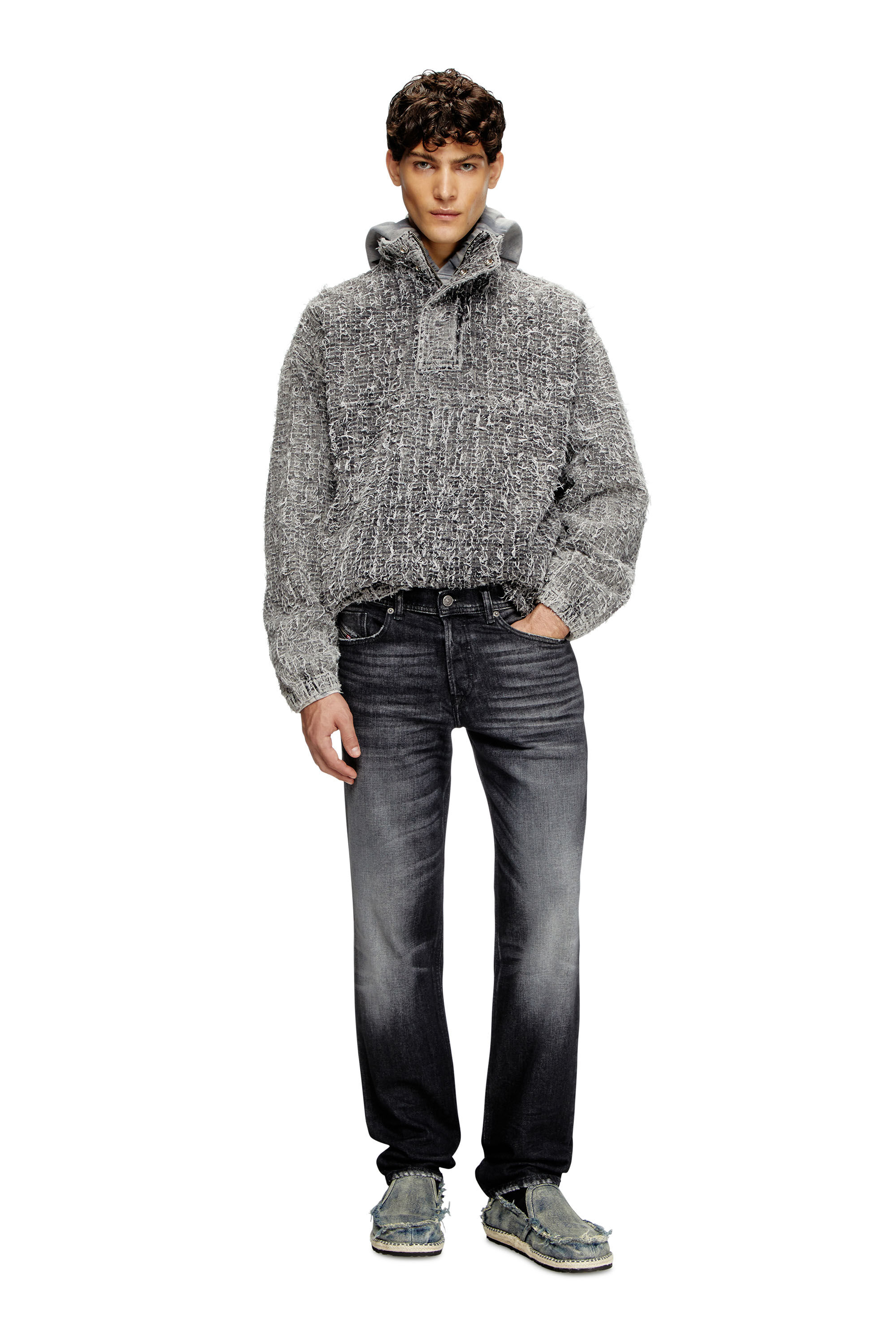 Diesel - Regular Jeans 2023 D-Finitive 09L50 Homme, Noir/Gris foncé - Image 1
