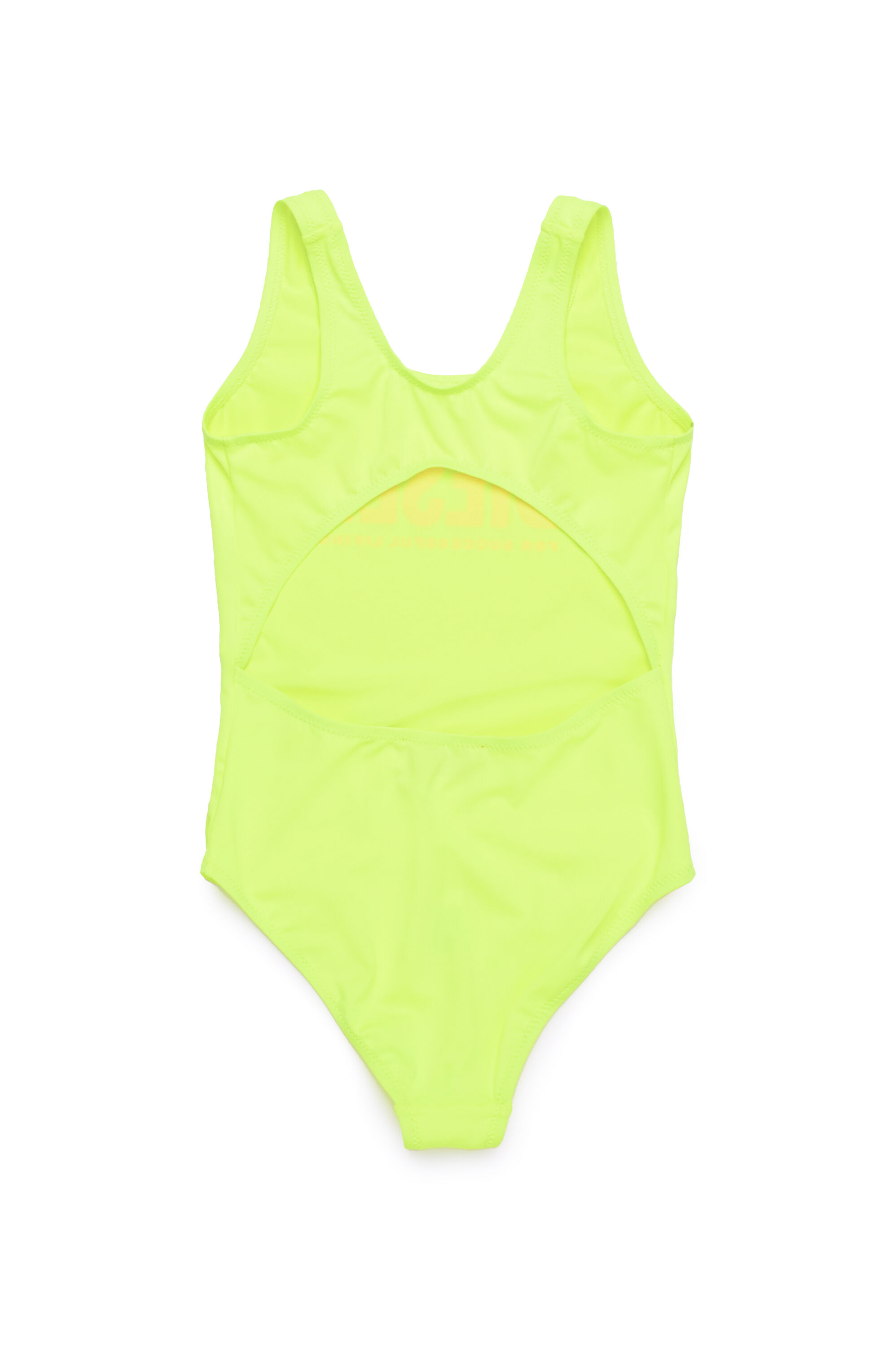 Diesel - MIATIS, Maillot de bain dos nu avec logo imprimé Femme in Jaune - 2