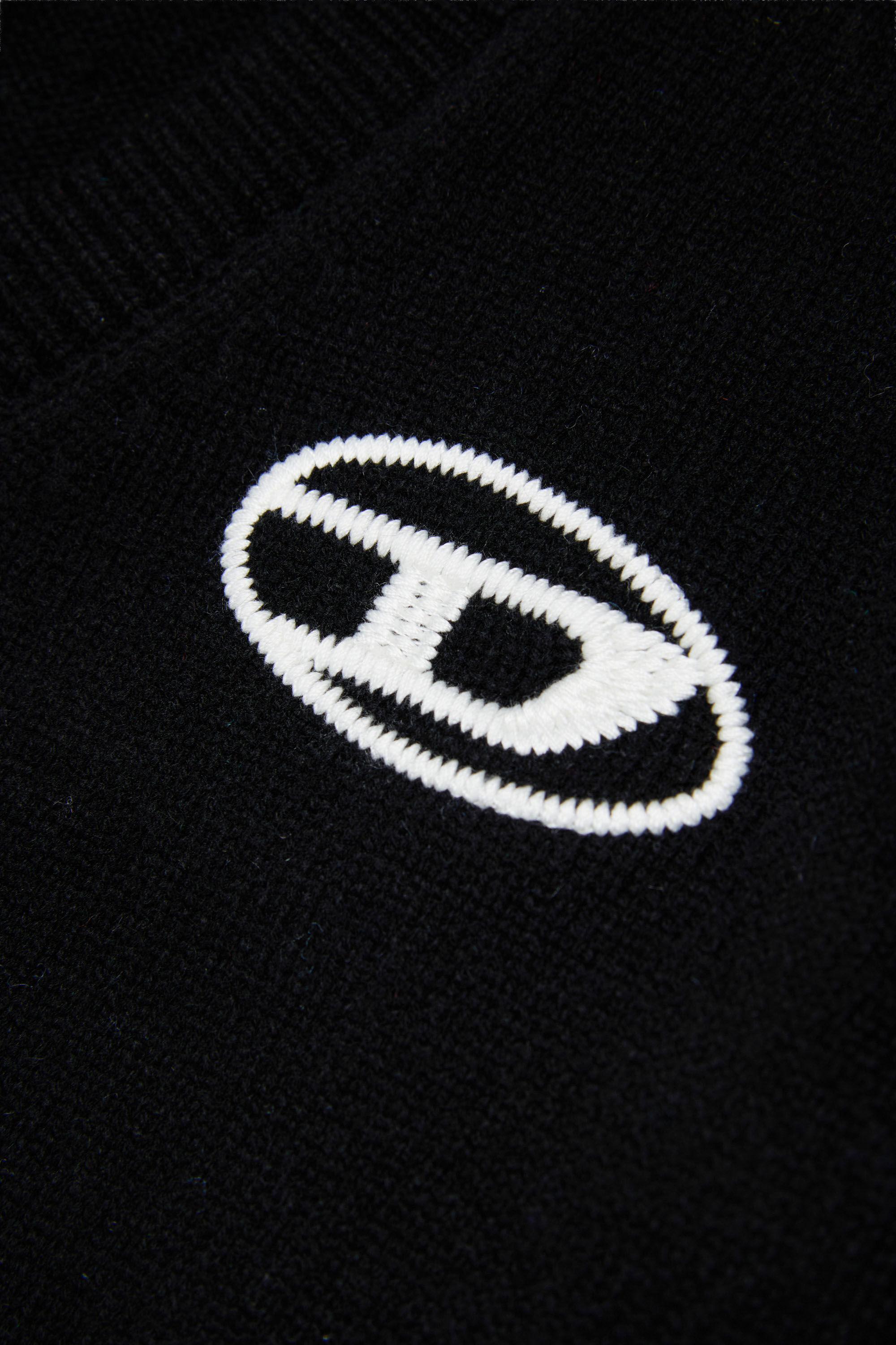 Diesel - KLABO CARDIGAN OVER, Cardigan enrichi en cachemire avec logo Oval D Homme in Noir - 4