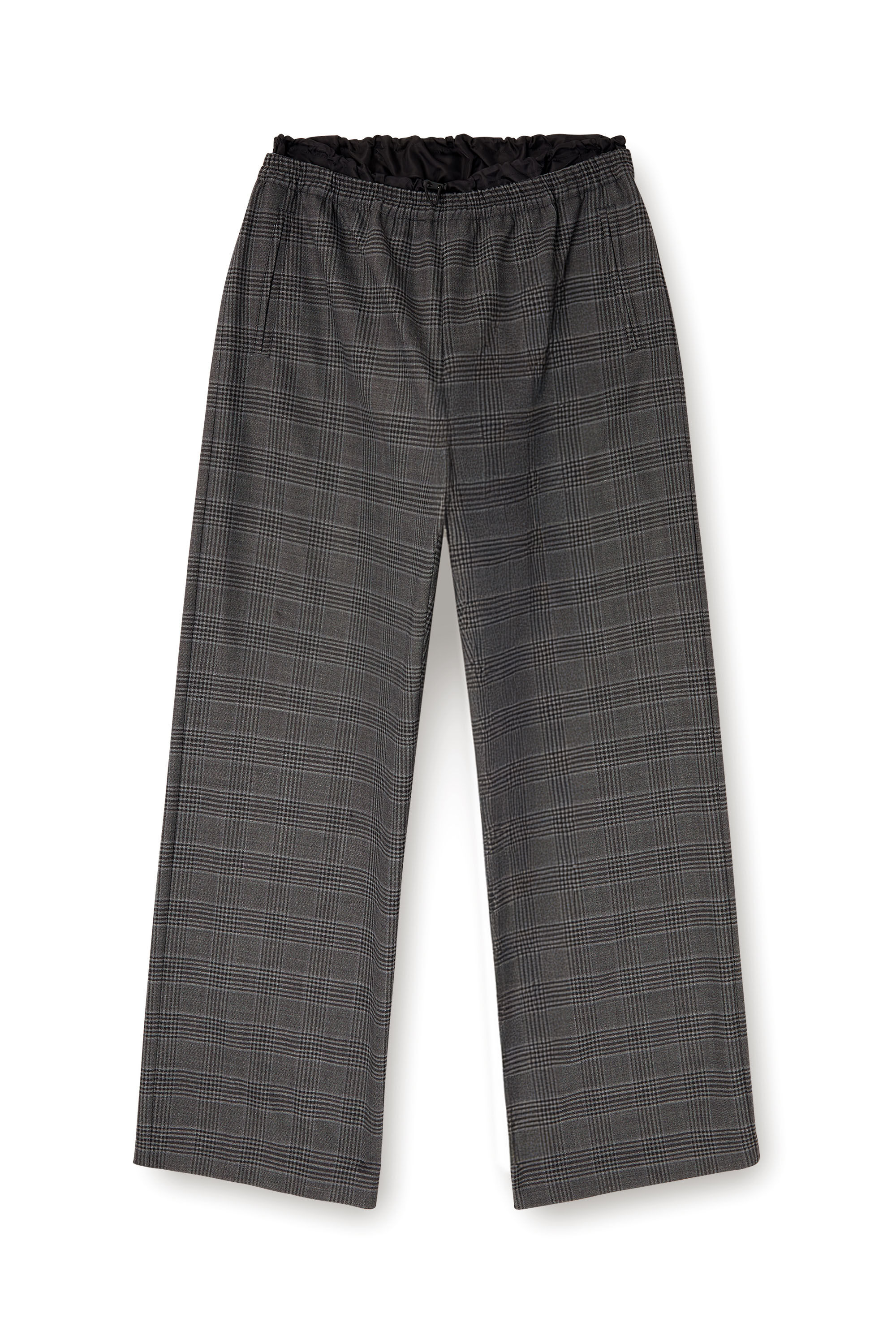 Diesel - P-YRITE, Pantalon en laine avec poches passepoilées Femme in Noir - 2