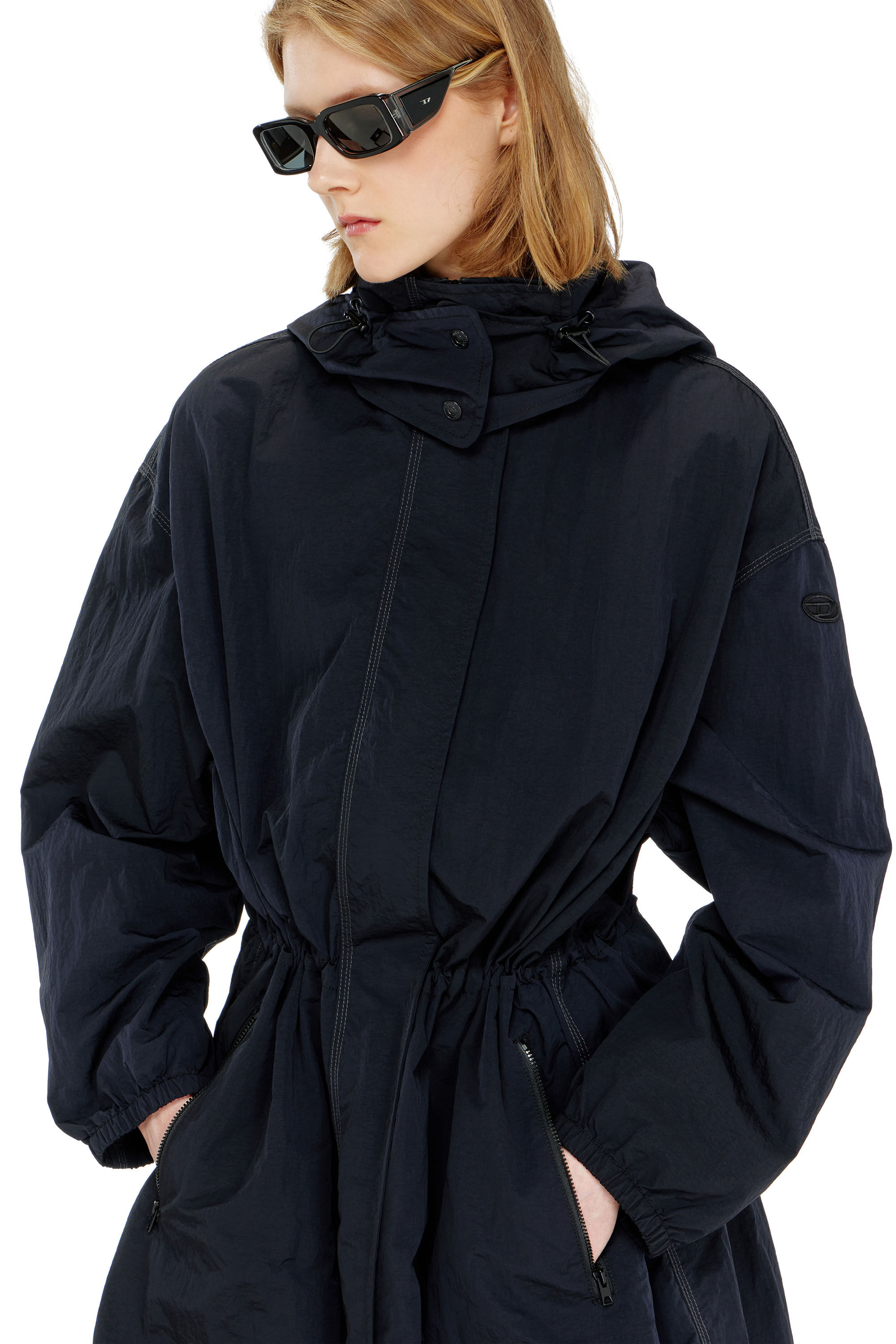Diesel - G-ASTER-T1, Trench en nylon avec capuche amovible Femme in ToBeDefined - 5