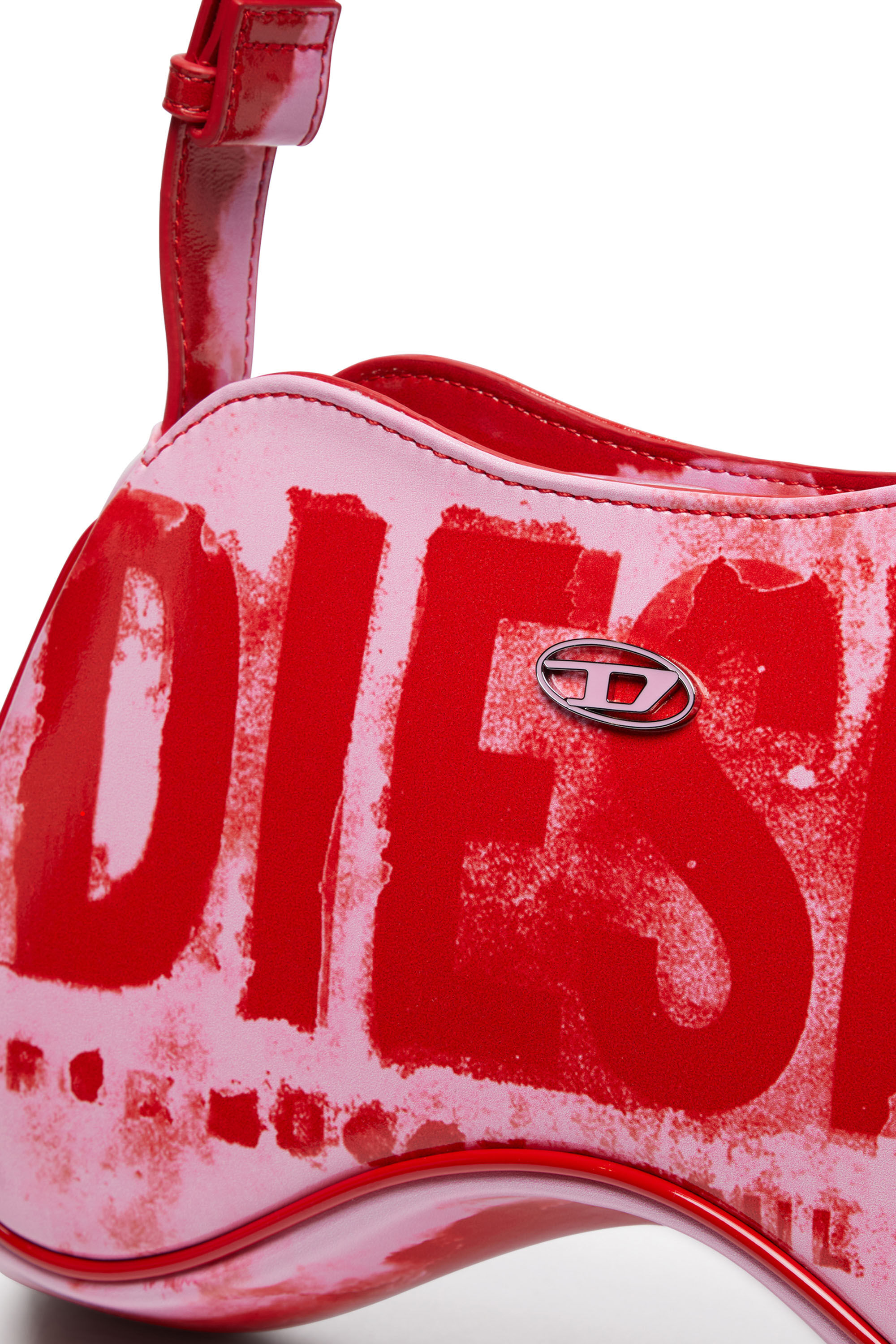 Diesel - PLAY SHOULDER, Play-Sac à bandoulière en PU glossy imprimé Femme in Polychrome - 2