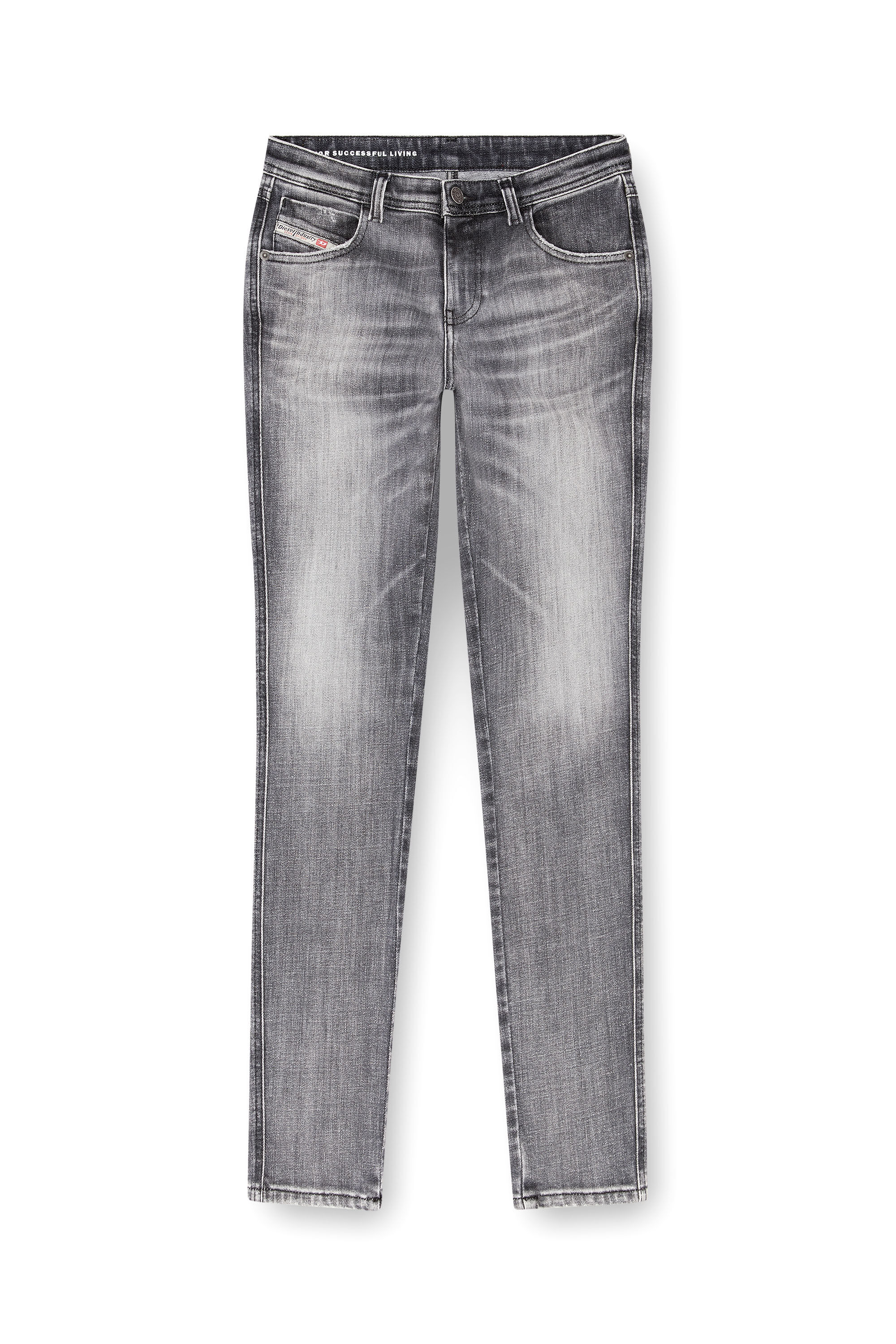 Diesel - Skinny Jeans 2015 Babhila 09J29 Femme, Gris - Image 2