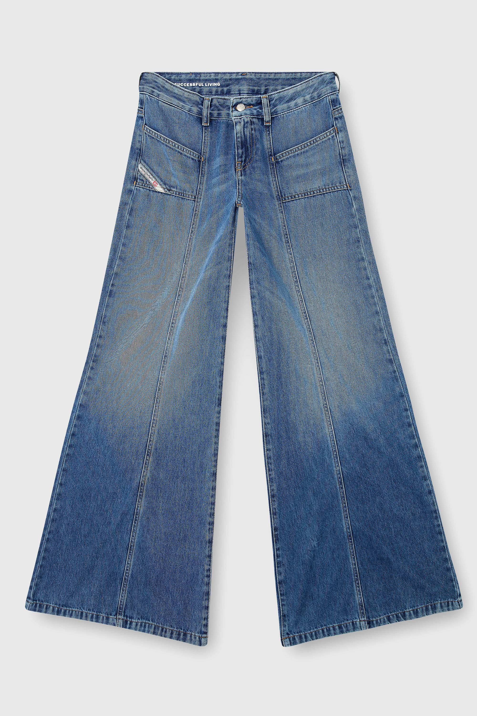 Diesel - Flare Jeans D-Akii 09M56 Femme, Bleu moyen - Image 4