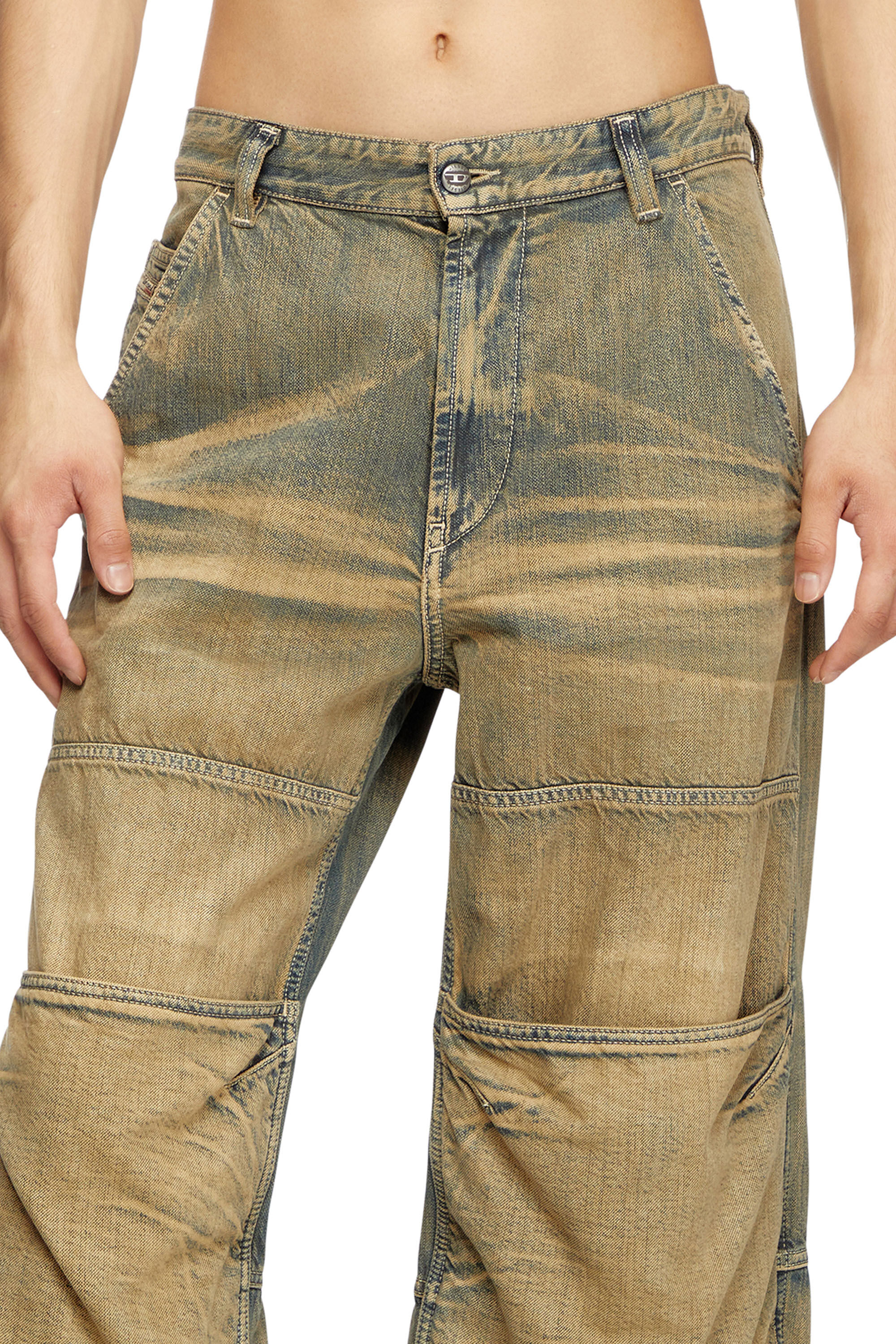 DIESEL :: ルーズ ワイドストレート D-shift 09L49 Women's Relaxed Jeans | Medium blue | Diesel D-Shift