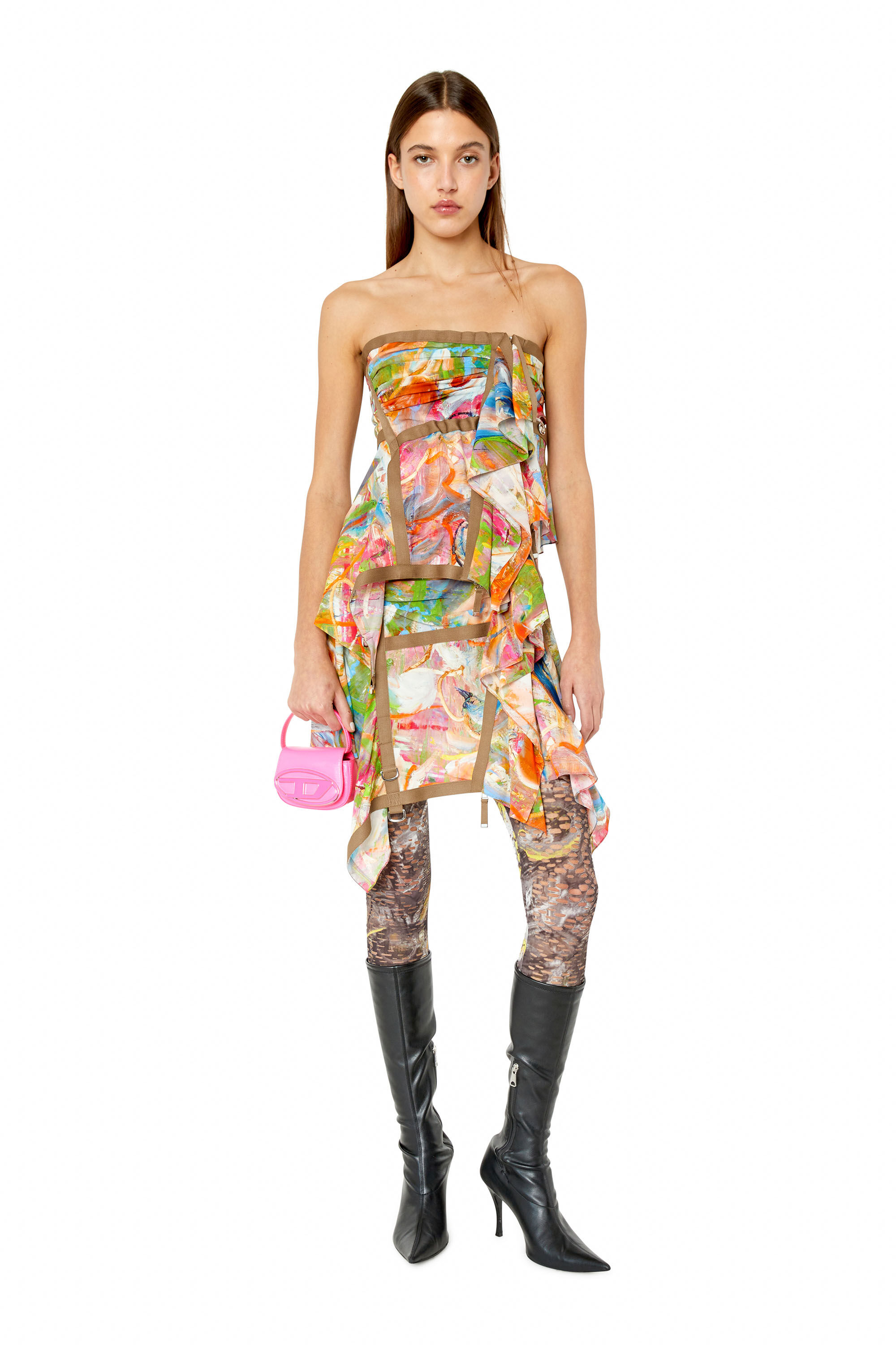 Diesel - O-DIANTHA-PRINT, Brown/Red - Image 1