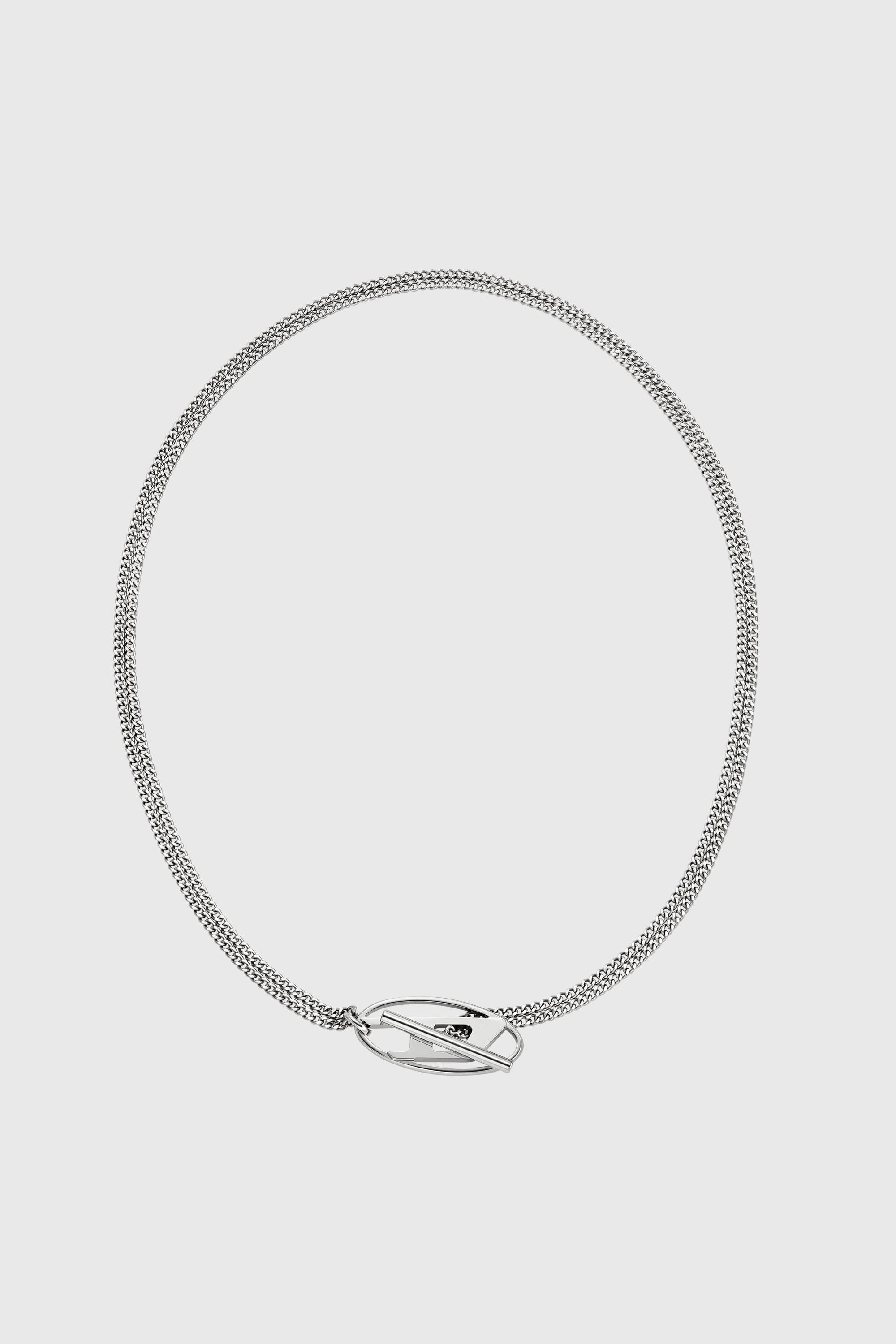 Diesel - DX1534040, Unisex's Stainless Steel Chain Necklace in Silver - 1