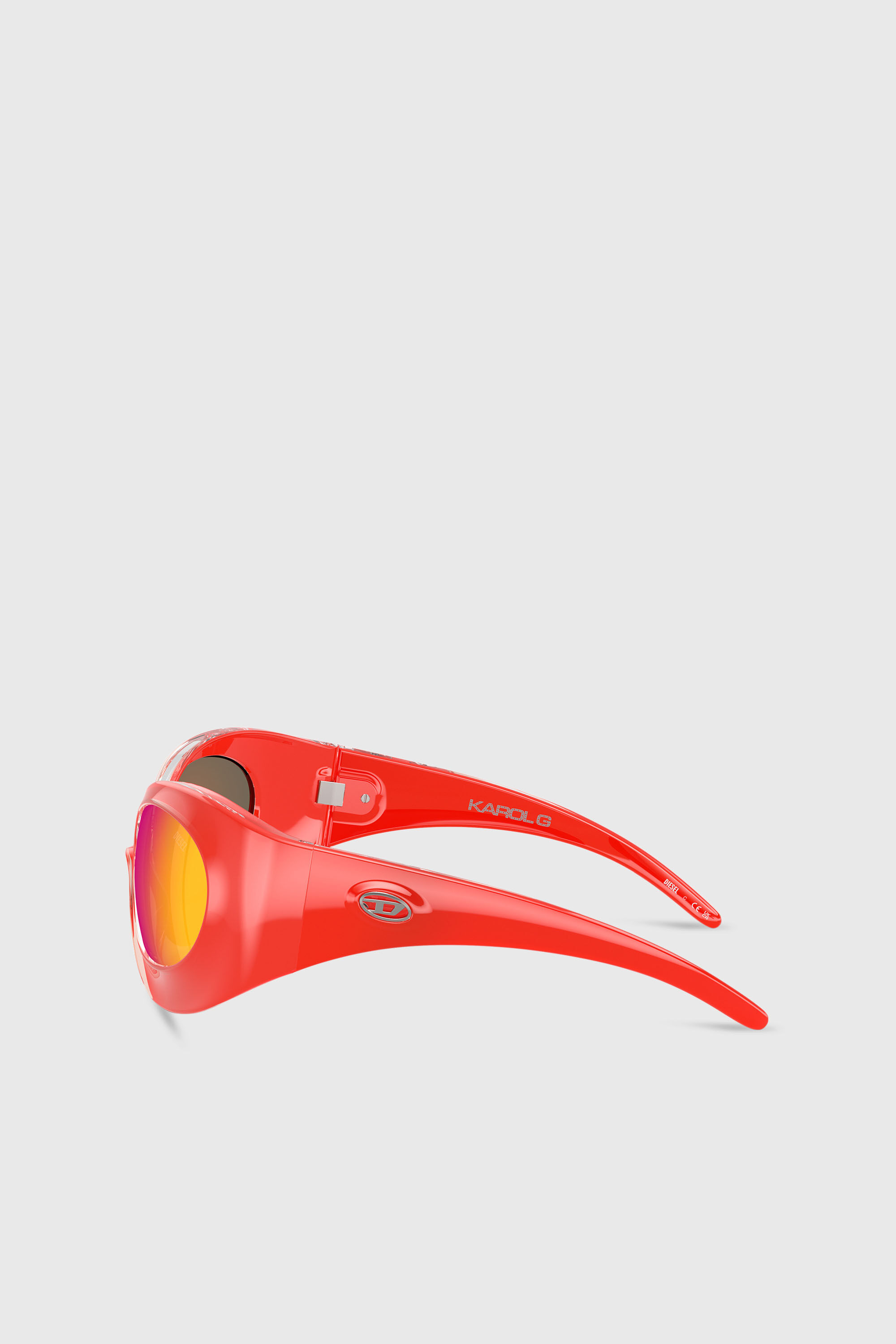 Diesel - Tropik_ta Sunnies, Lunettes de soleil &agrave; monture enveloppante Mixte in Orange - 2