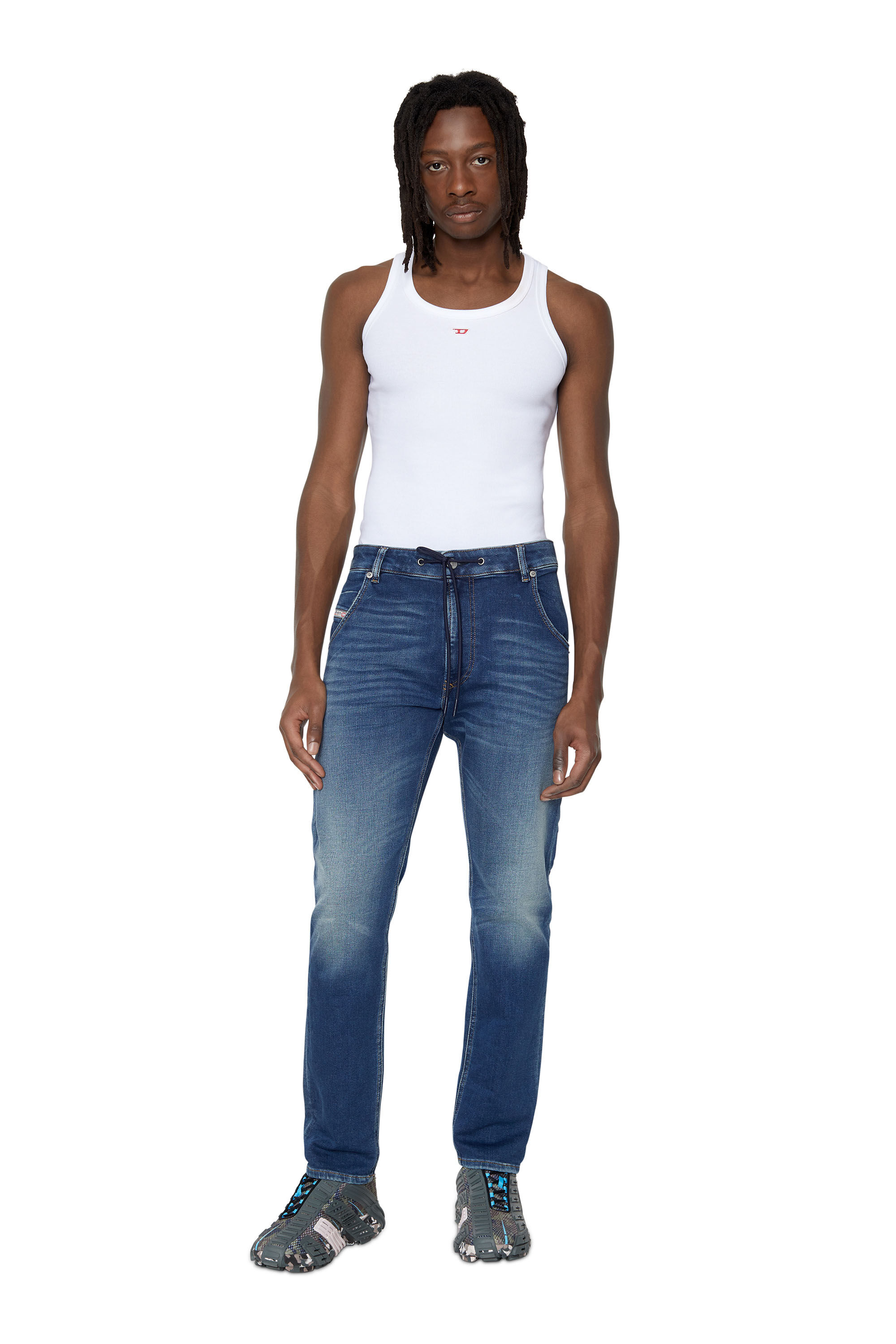 Diesel - Krooley JoggJeans® 068AZ Tapered, Medium blue - Image 1