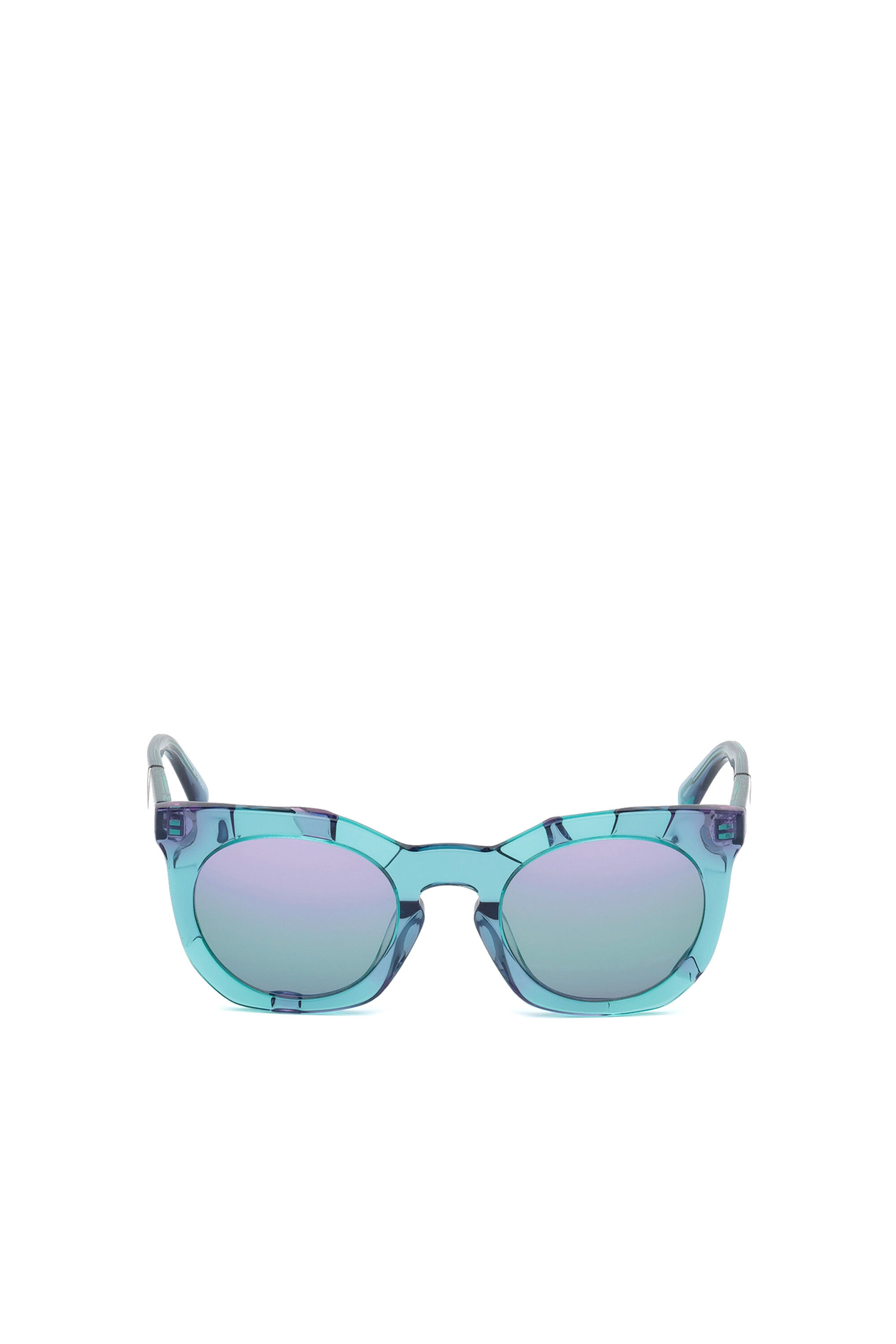 Diesel - DL0270, Woman's Eyewear with innovative hidden structures in Azure - 1