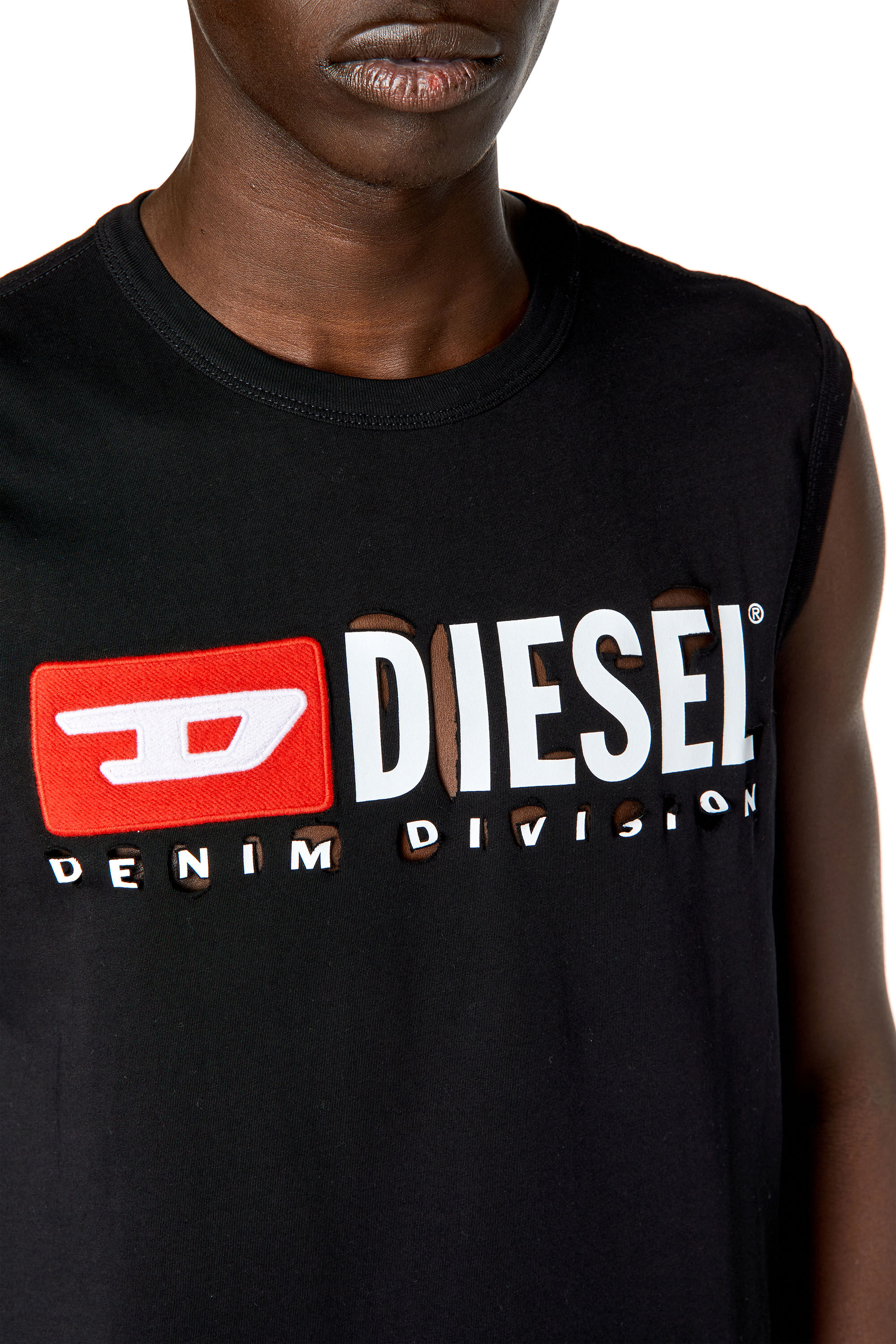 Diesel - T-BISCO-DIVSTROYED, Black - Image 5