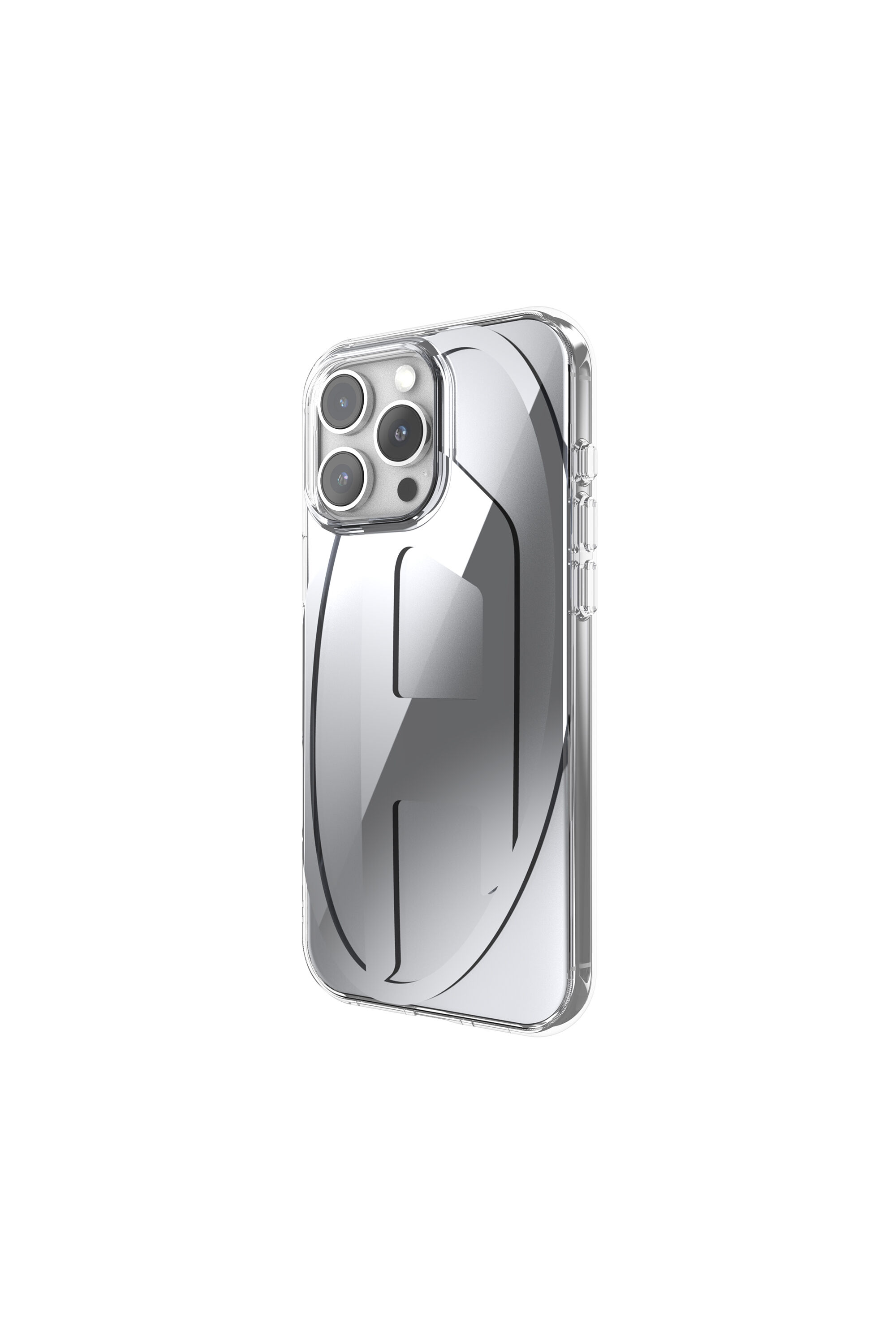 Diesel - 60162 AOP CASE, Coque miroir ovale pour l'iP 16 Pro Max Mixte in Gris - 4