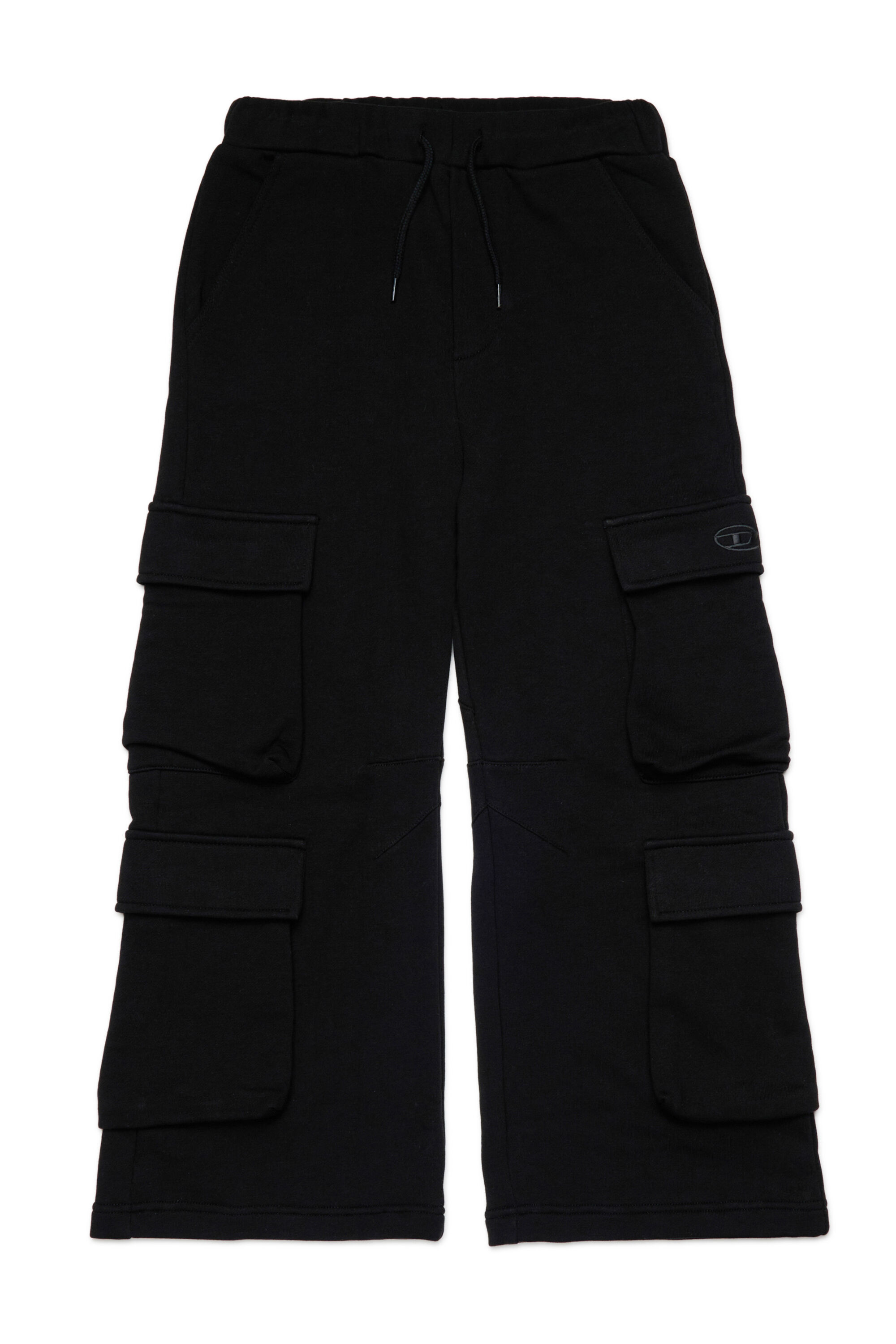 Diesel - PASDIR, Pantalons en coton avec poches cargo. Femme in Noir - 1