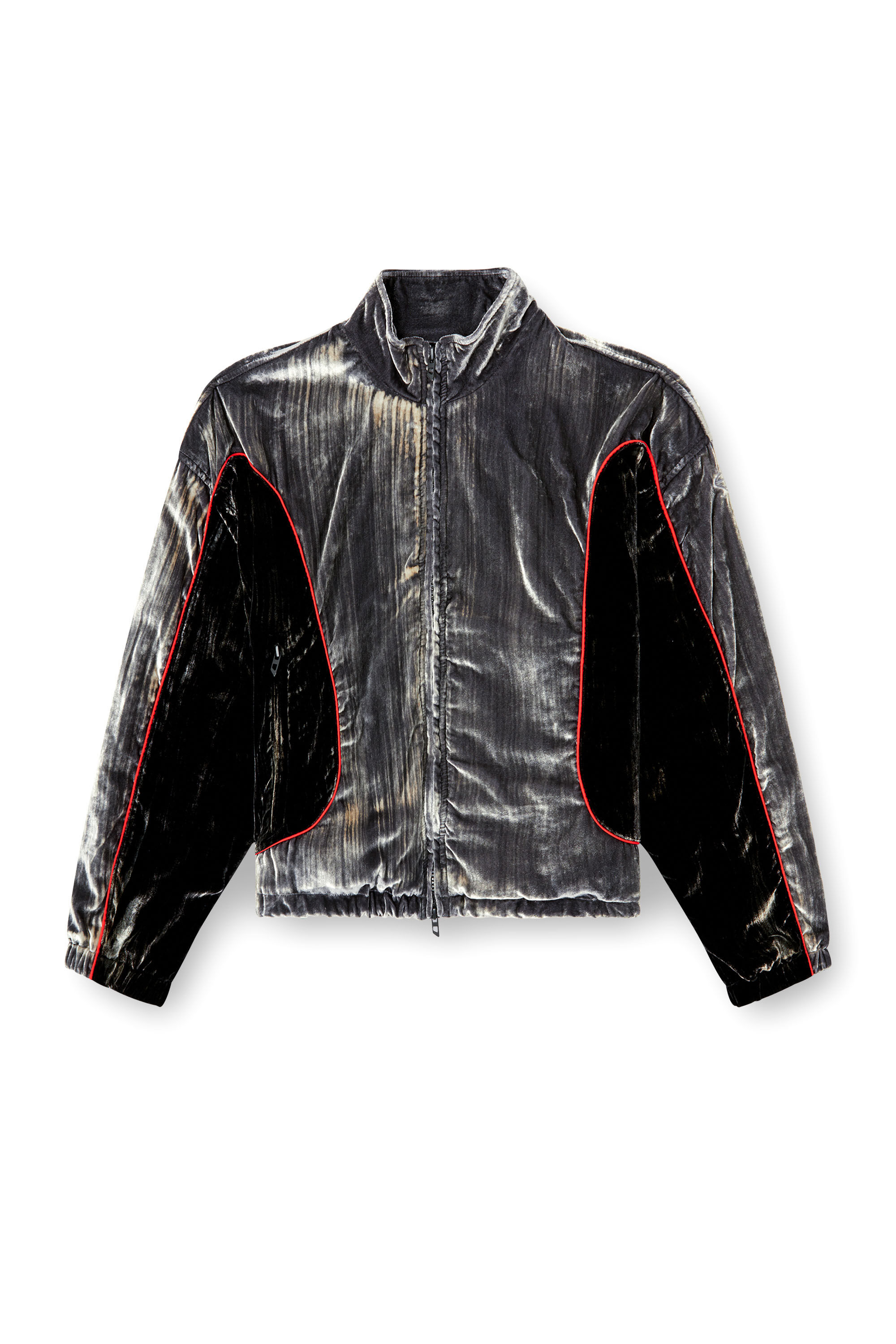 Diesel - G-RIFFIN, Veste de survêtement en velours traité Femme in ToBeDefined - 2
