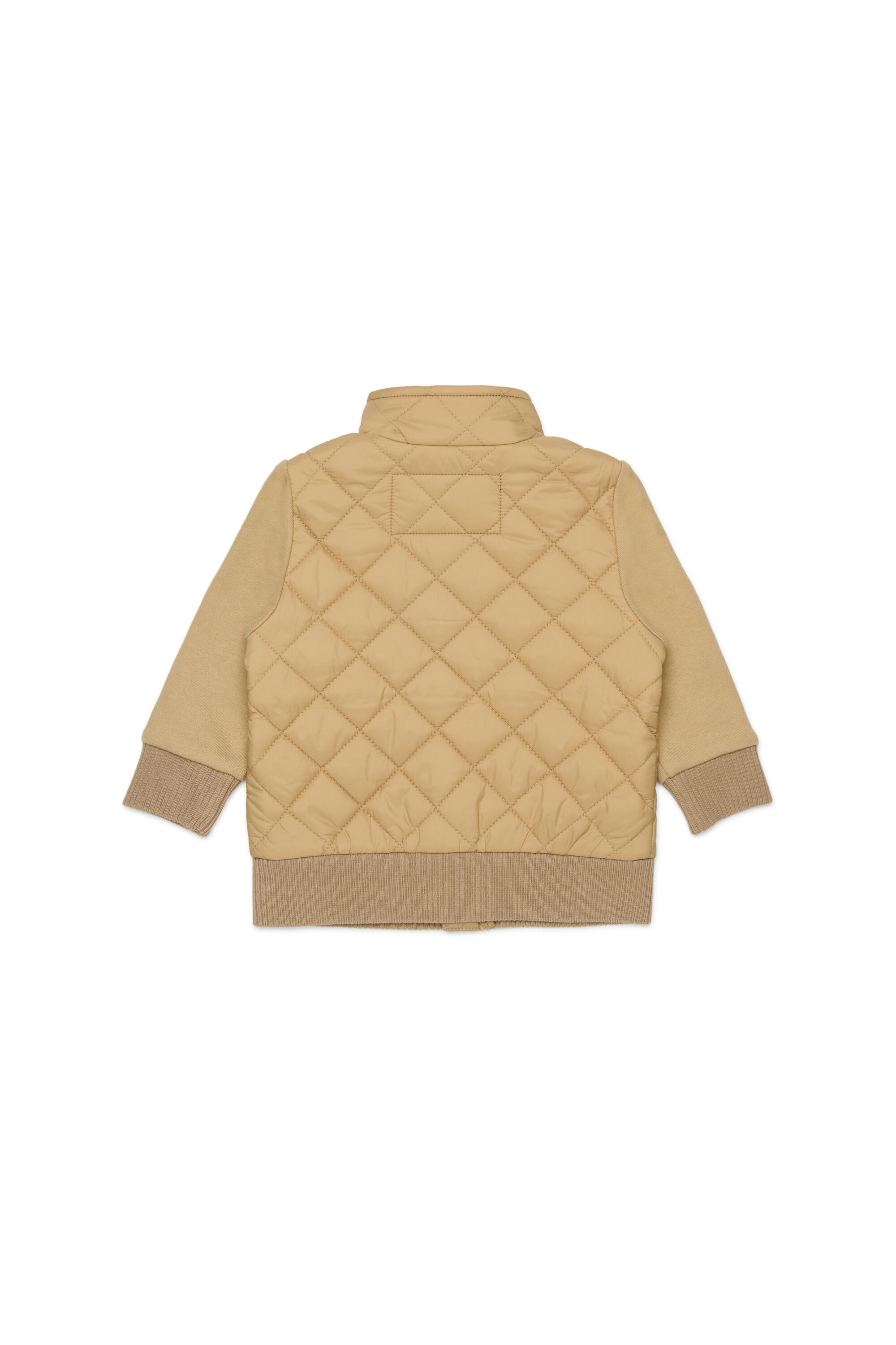 Diesel - SMONTB, Veste matelass&eacute;e en nylon avec manches en coton Mixte in Marron - 2