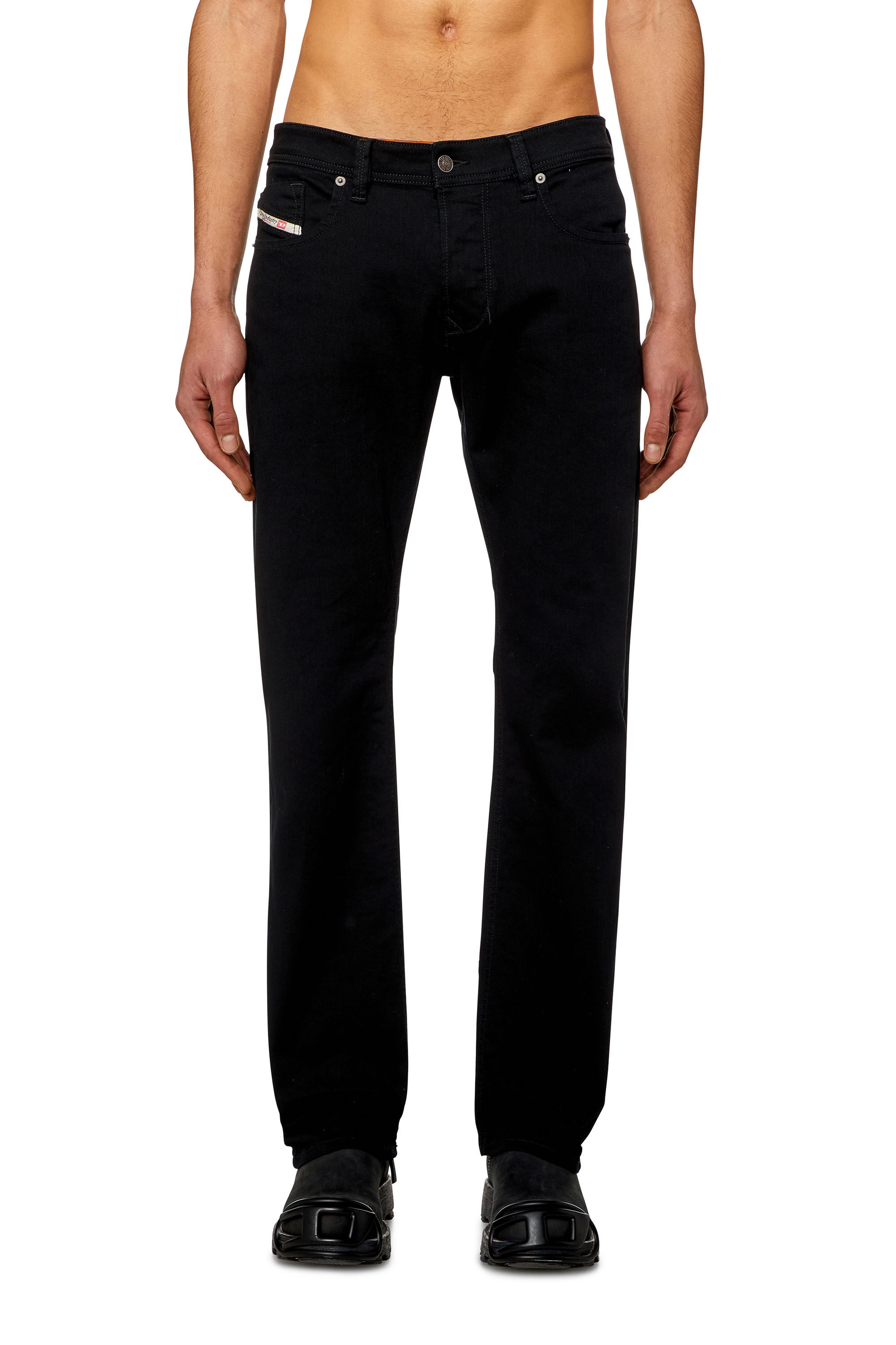 ☆Y☆ RETRO ENGINE Black Paint Denim Women's Bootcut Jeans | Black/Dark grey | Diesel 1969 D-Ebbey