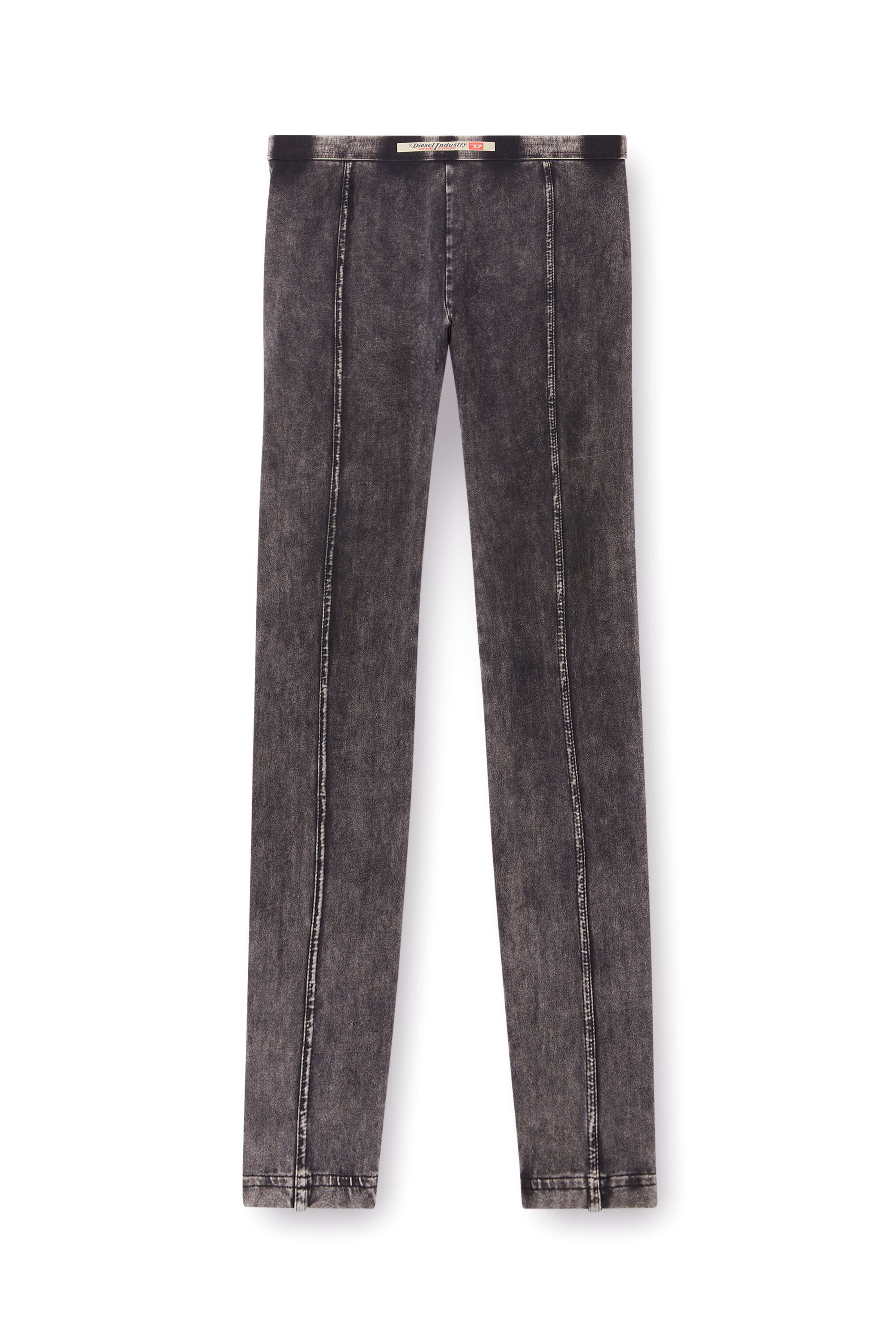Diesel - ATHENA-DNM, Jeggings en jersey effet denim Femme in Noir - 2