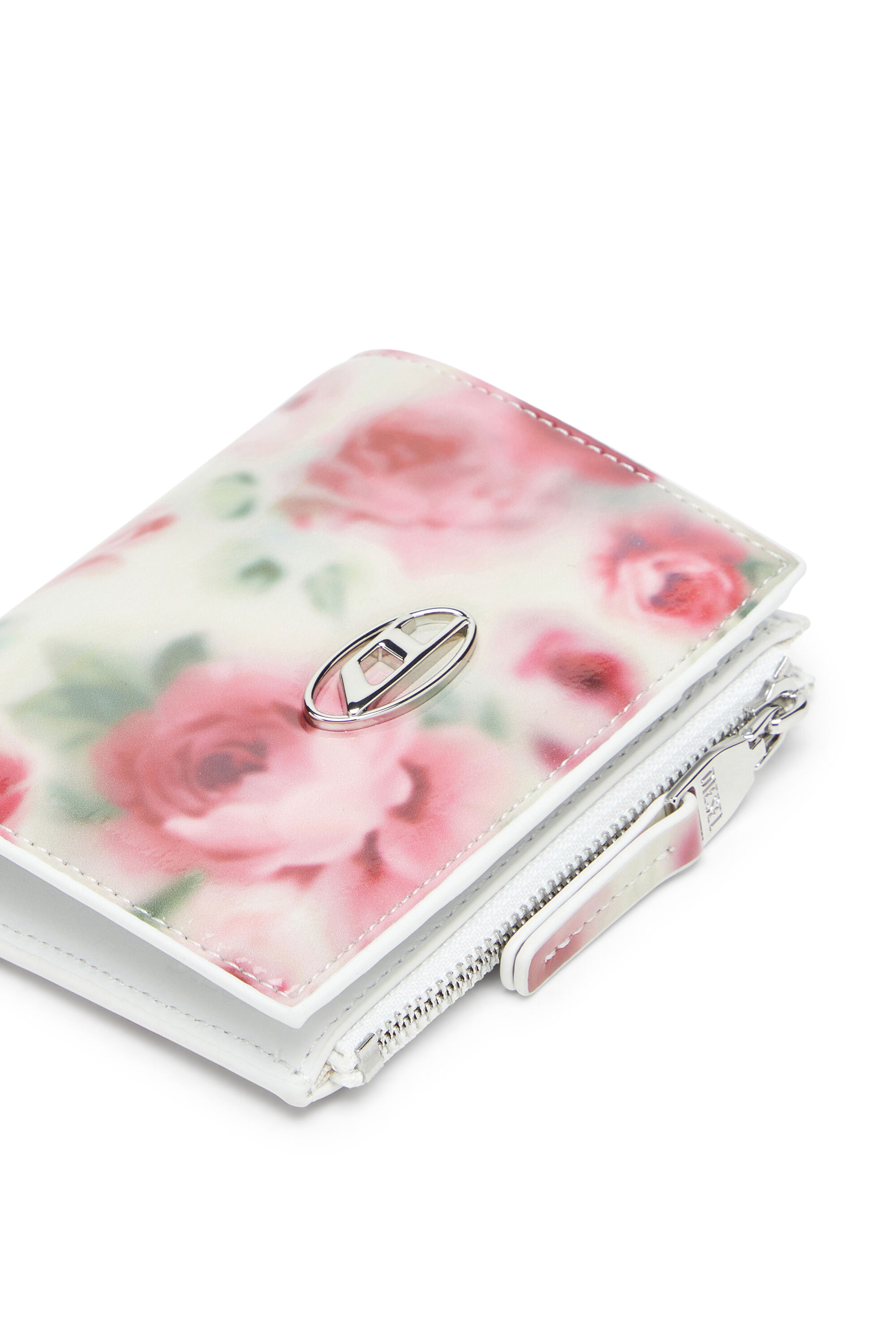 Diesel - PLAY BI-FOLD ZIP II, Petit portefeuille en PU brillant imprimé Femme in Polychrome - 4