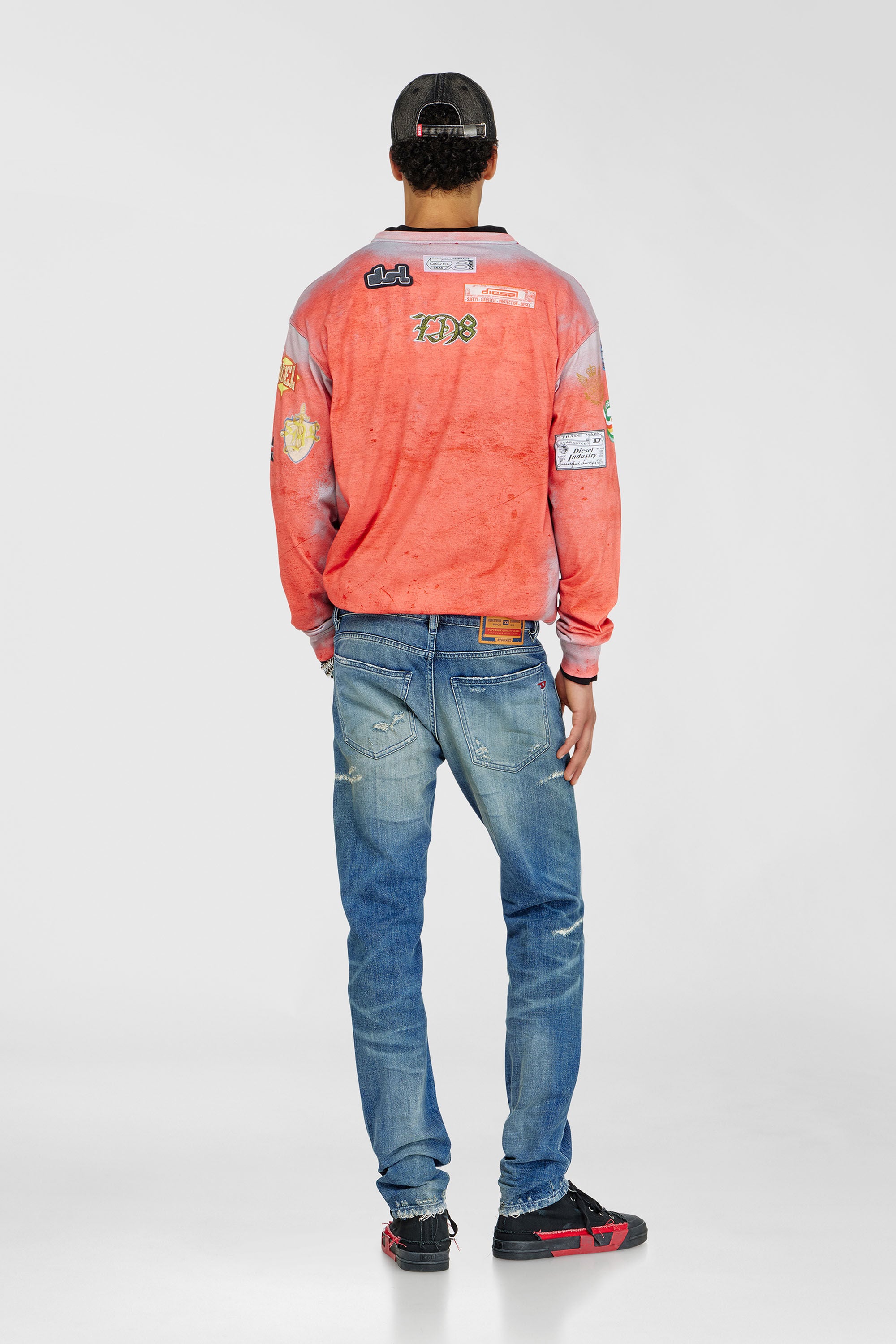 Diesel - Slim Jeans 2019 D-Strukt 007EN Homme, Bleu moyen - Image 3