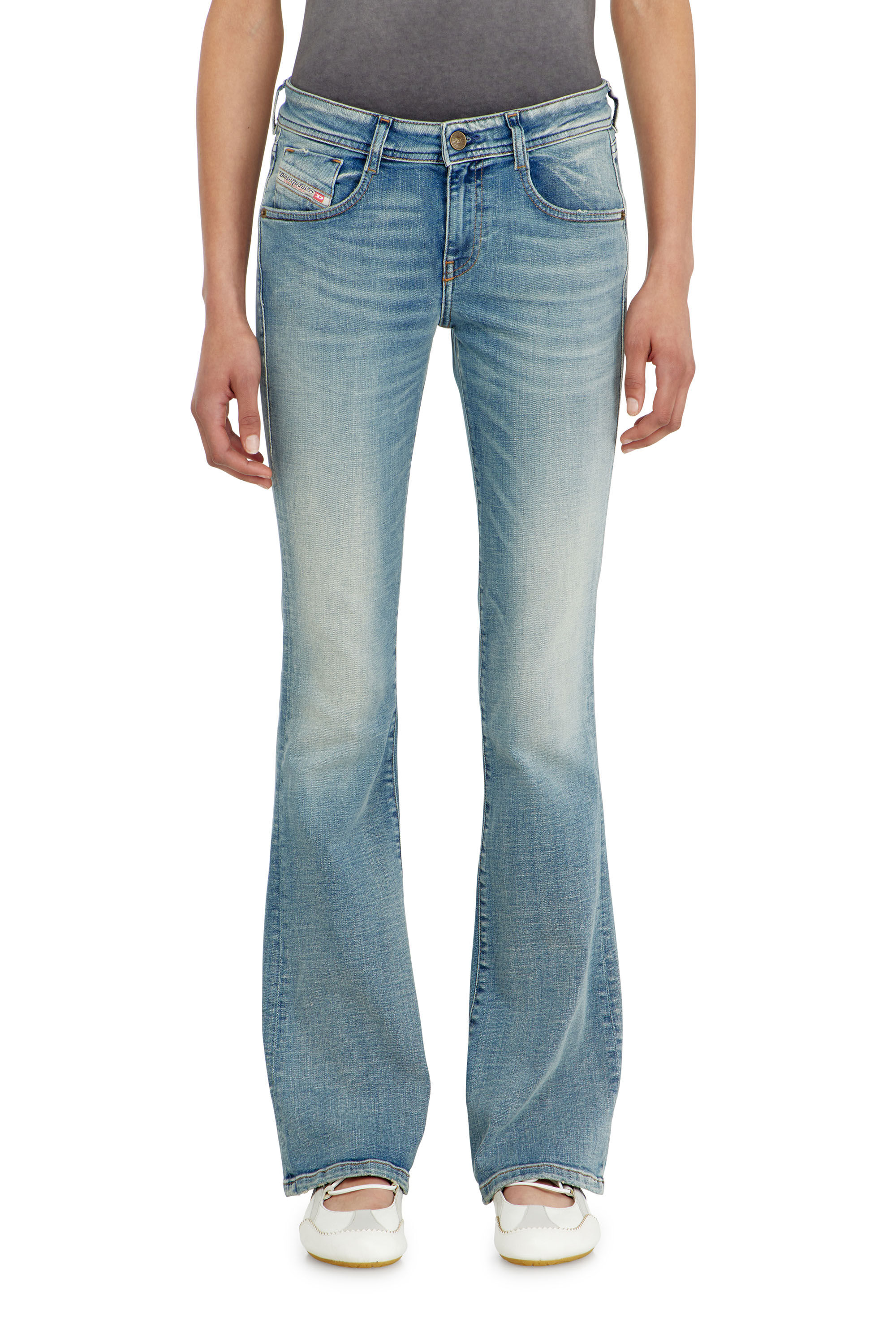 Diesel - Bootcut Jeans 1969 D-Ebbey 09P42 Femme, Bleu Clair - Image 4