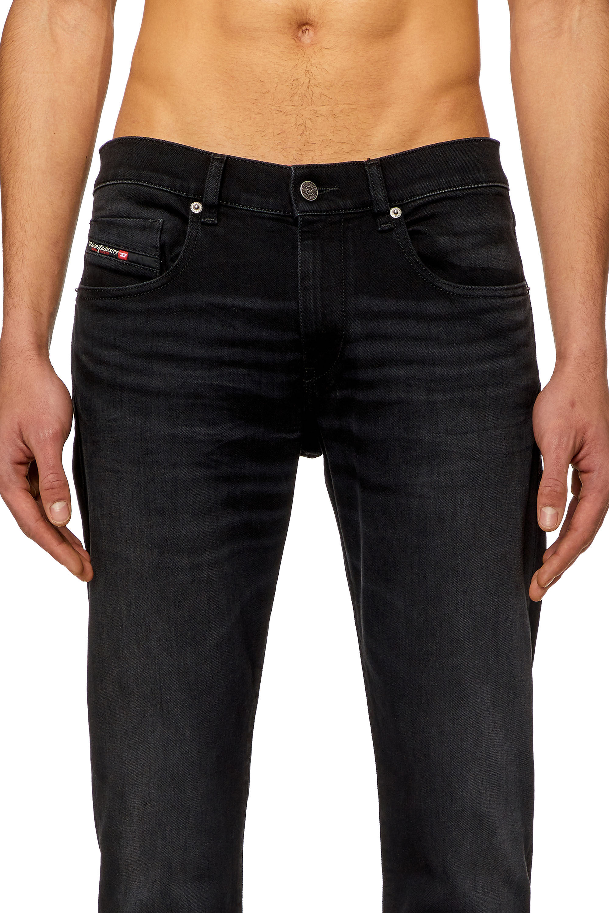 Diesel - Slim Jeans 2019 D-Strukt 09H32, Black/Dark grey - Image 5