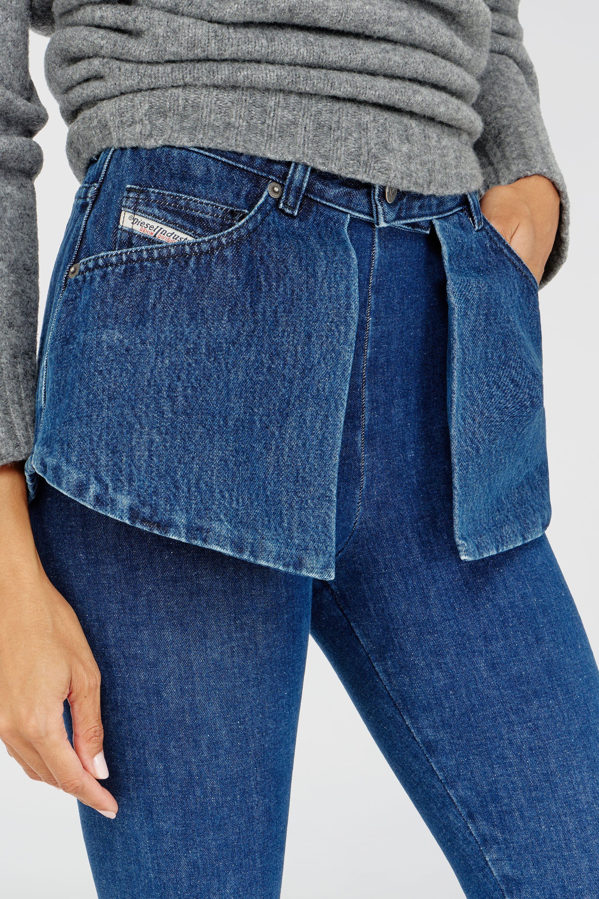 Diesel - Skinny Jeans D-Spika 09R31 Femme, Bleu Fonc&eacute; - Image 8