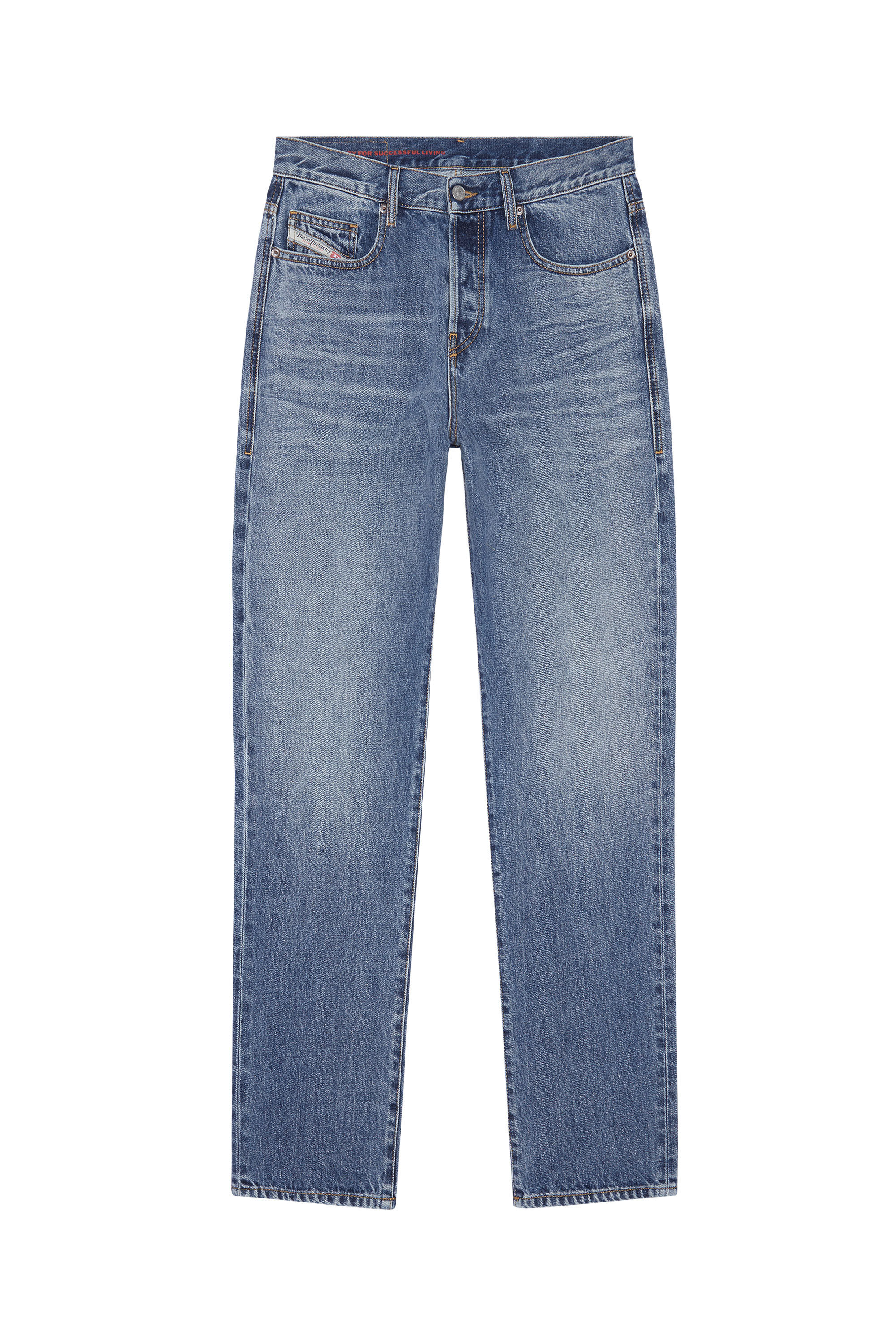 Diesel - 2020 D-Viker 007C2 Straight Jeans, Medium blue - Image 2