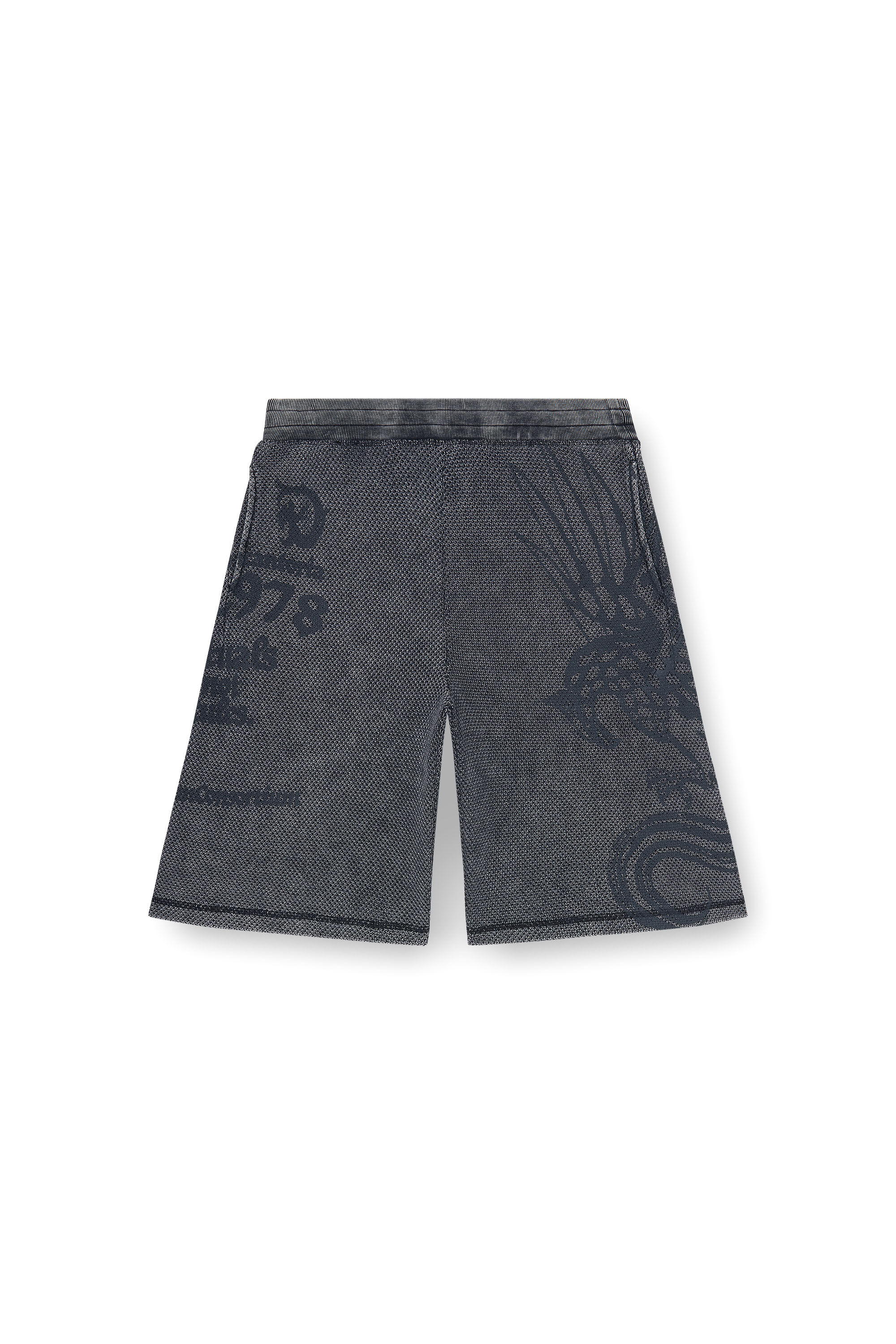 Diesel - P-ERRY, Short pants en coton mesh avec imprim&eacute;s Homme in ToBeDefined - 2