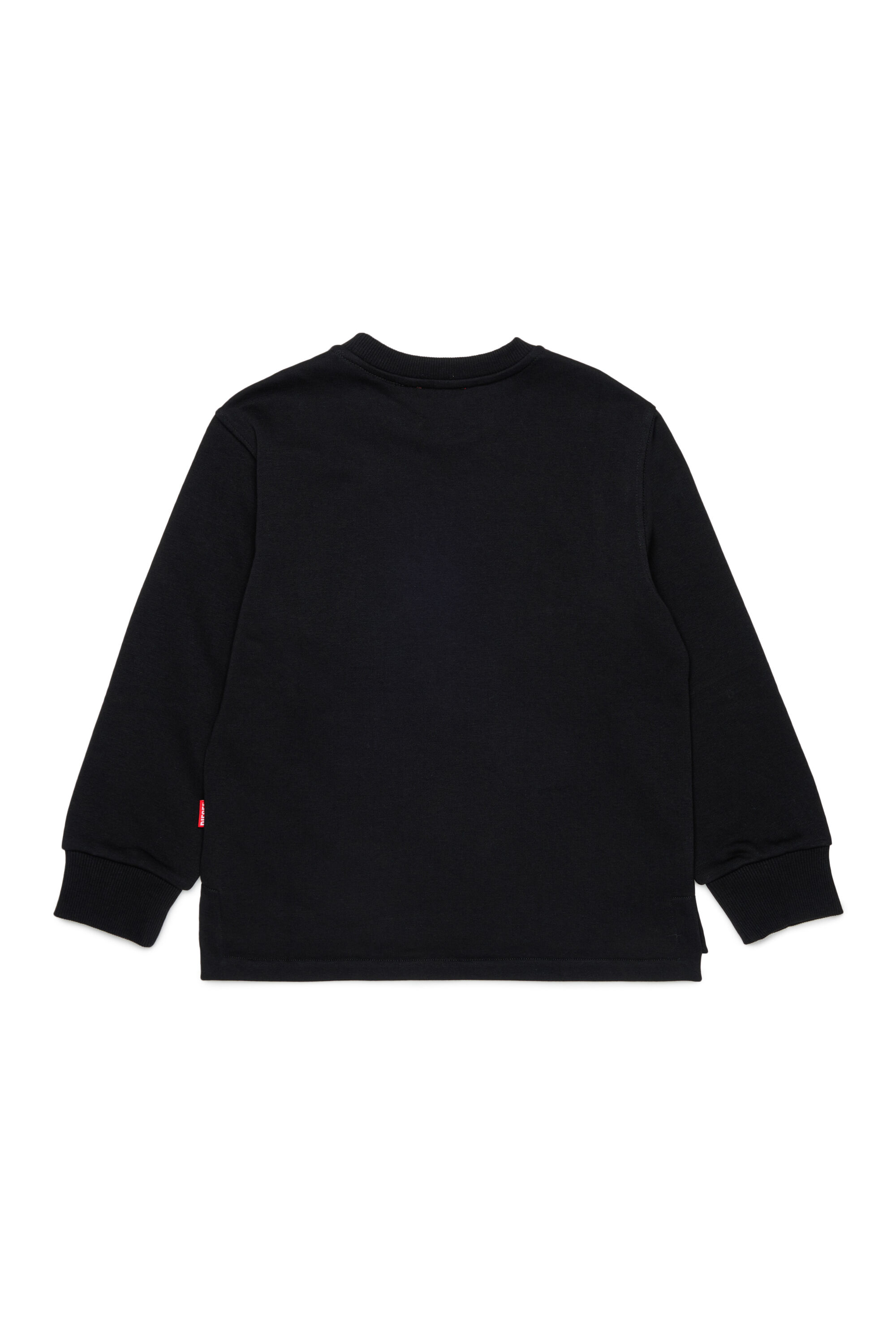 Diesel - SRES OVER, Sweat-shirt &agrave; logo d&eacute;coup&eacute; Homme in Noir - 2