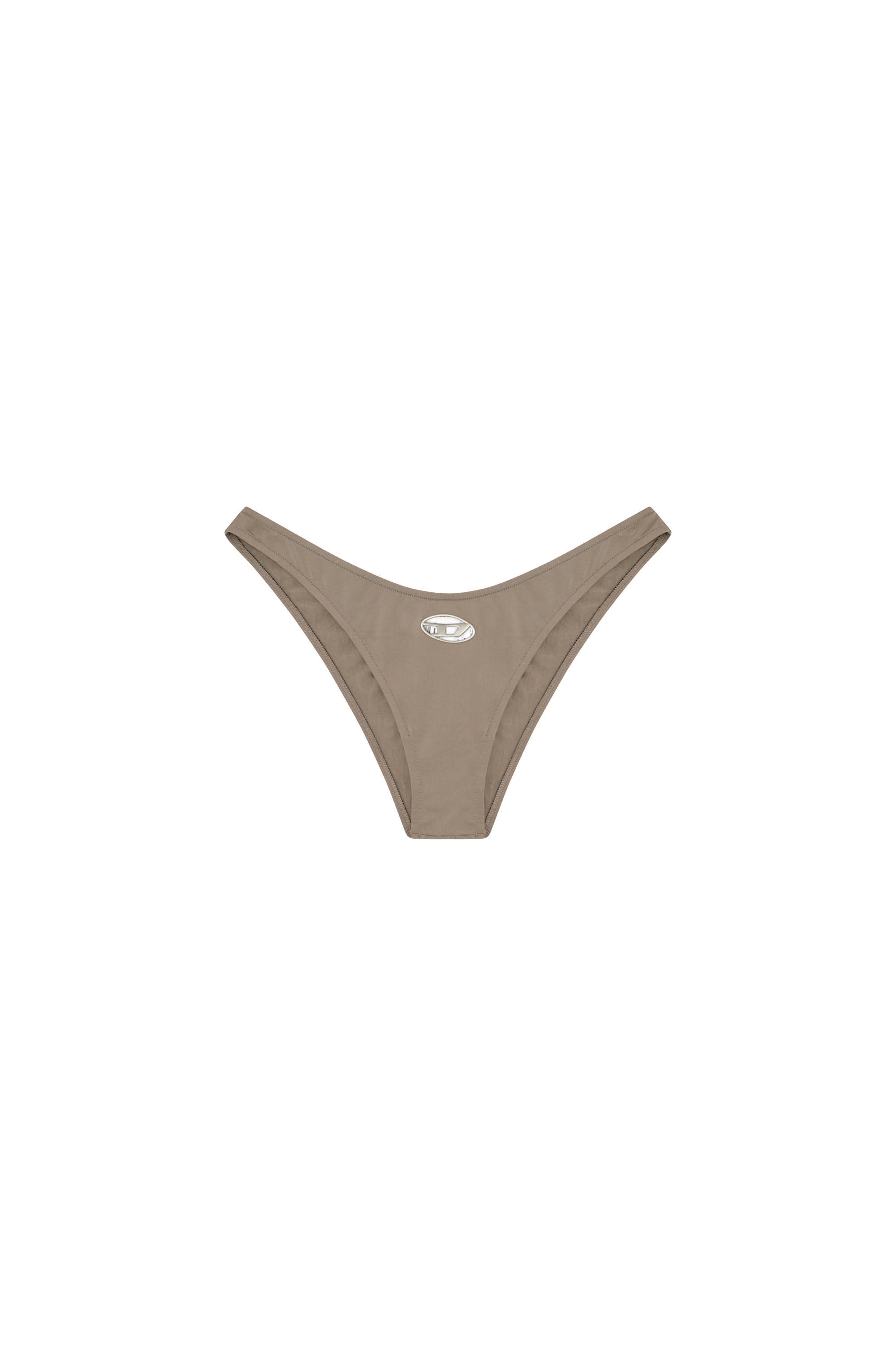 Diesel - PUNCHY-UTLT, Slip en microfibre avec logo découpé Femme in Marron - 2
