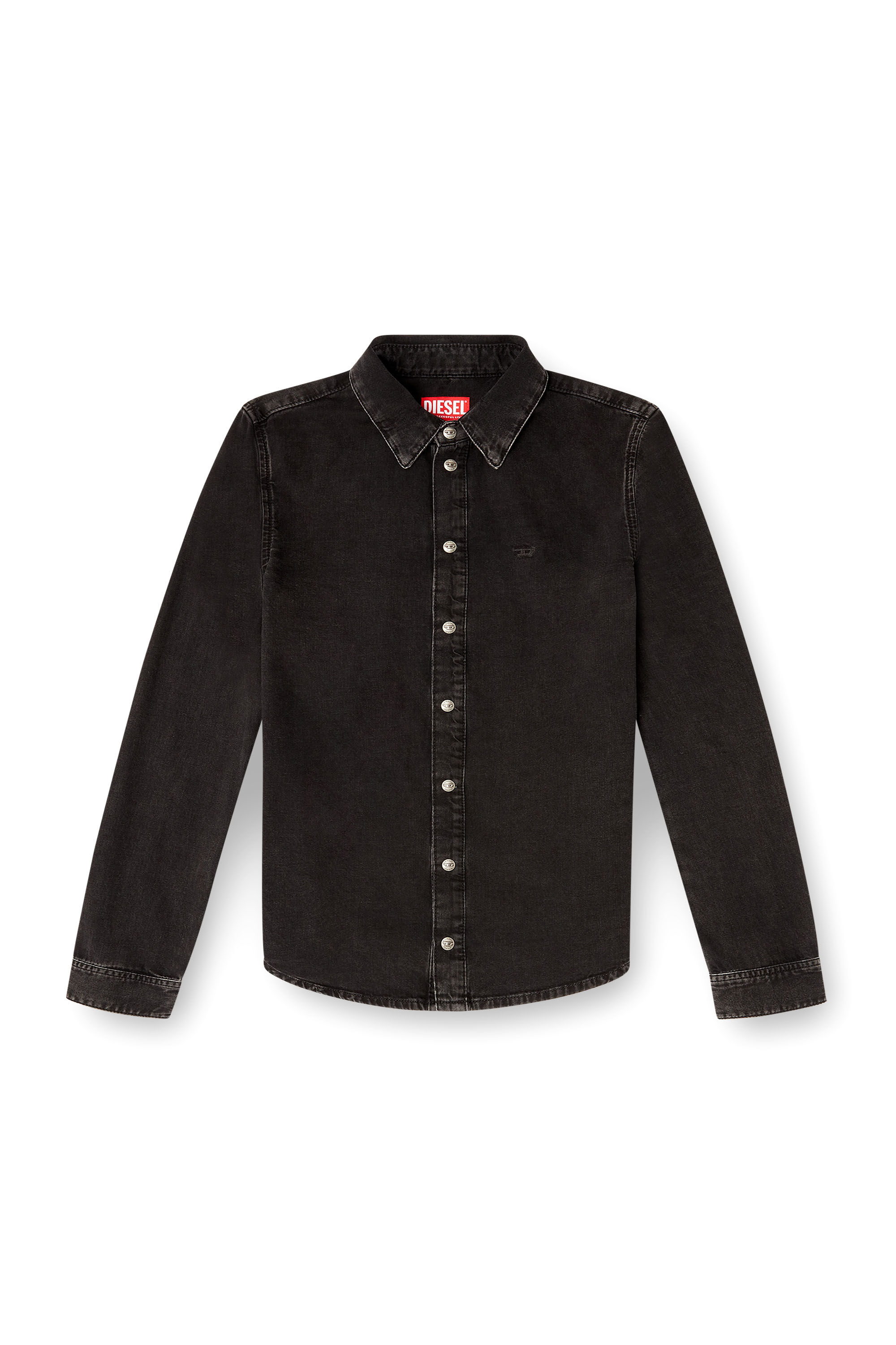 Diesel - DE-EAZY, Chemise en denim avec coutures contrastées. Femme in ToBeDefined - 2