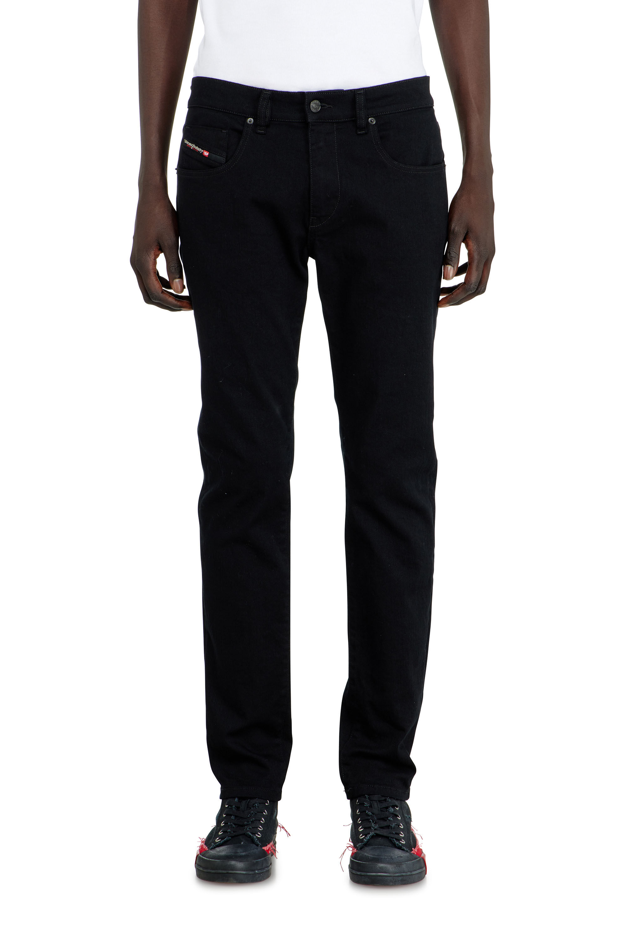 Diesel - Slim Jeans 2019 D-Strukt 069YP Homme, Noir/Gris fonc&eacute; - Image 4