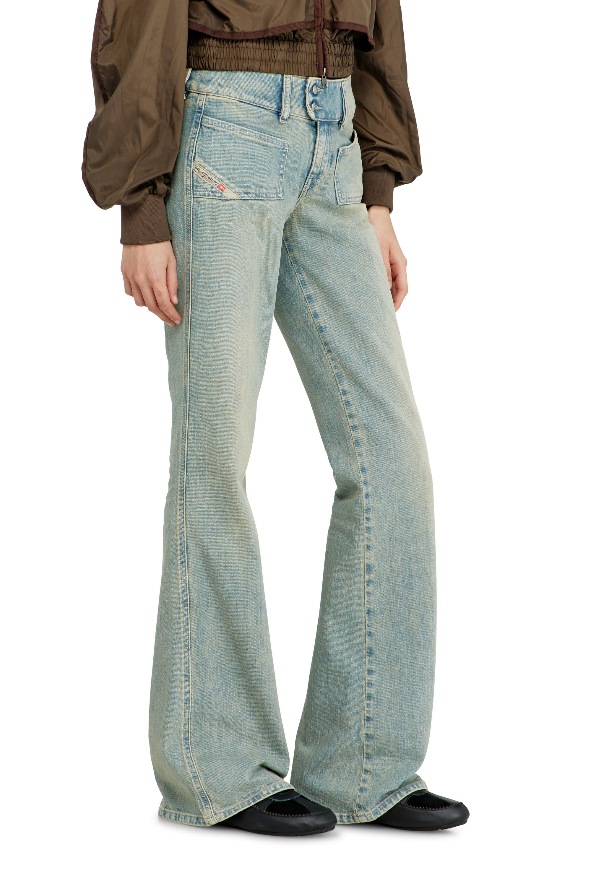 Diesel - Bootcut Jeans D-Hush 09N33 Femme, Bleu moyen - Image 7