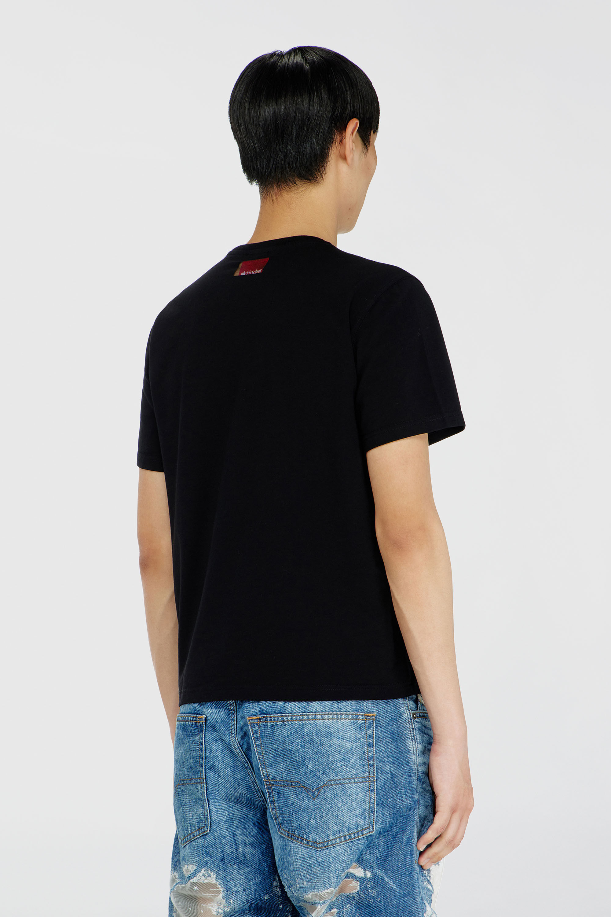 Diesel - PR-T-NOTS-CHI-R, T-shirt avec logo For Successful Loving Mixte in Noir - 4