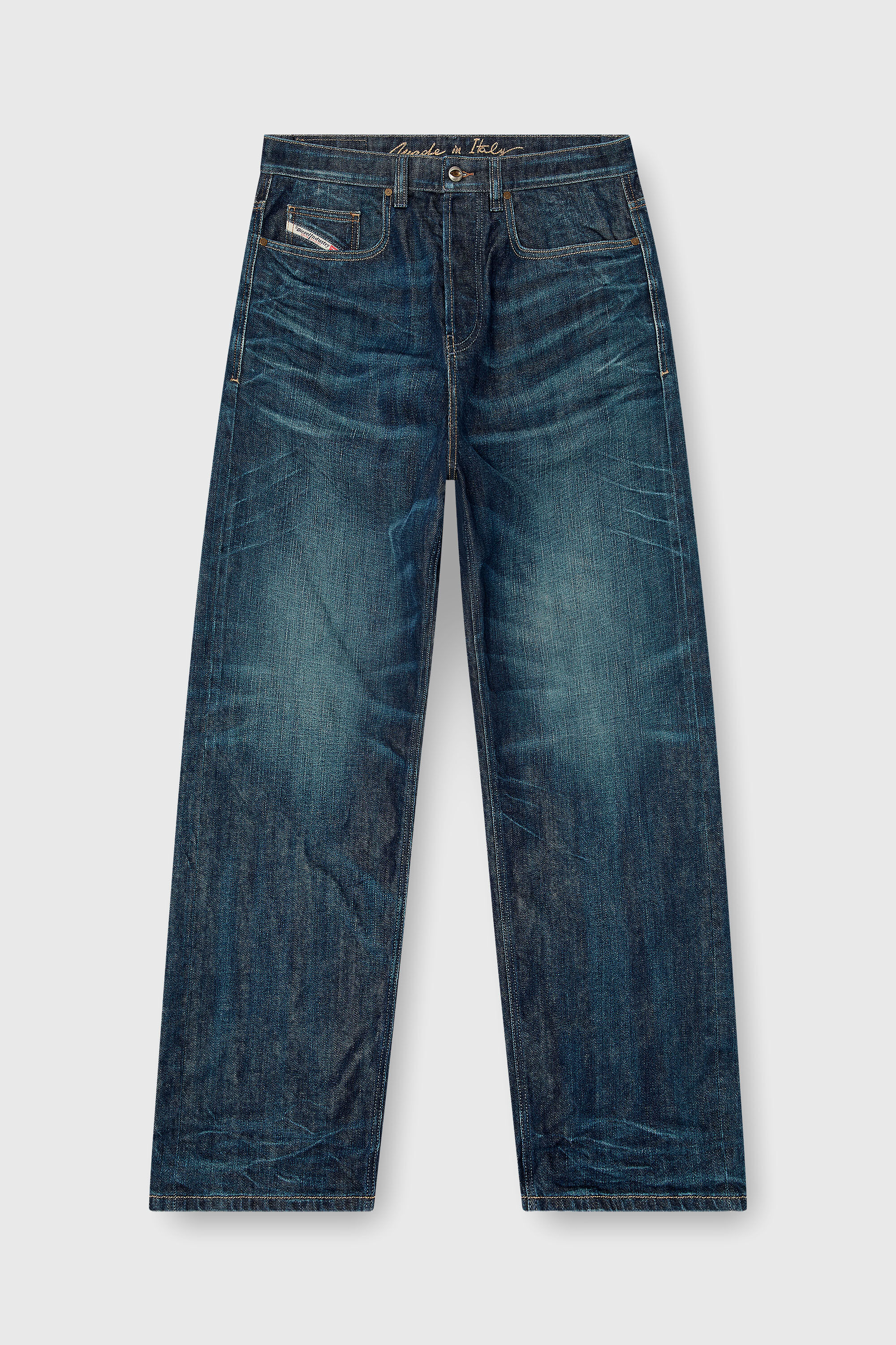 Diesel - Relaxed Jeans 2001 D-Macro 09Q04 Homme, Bleu Fonc&eacute; - Image 6
