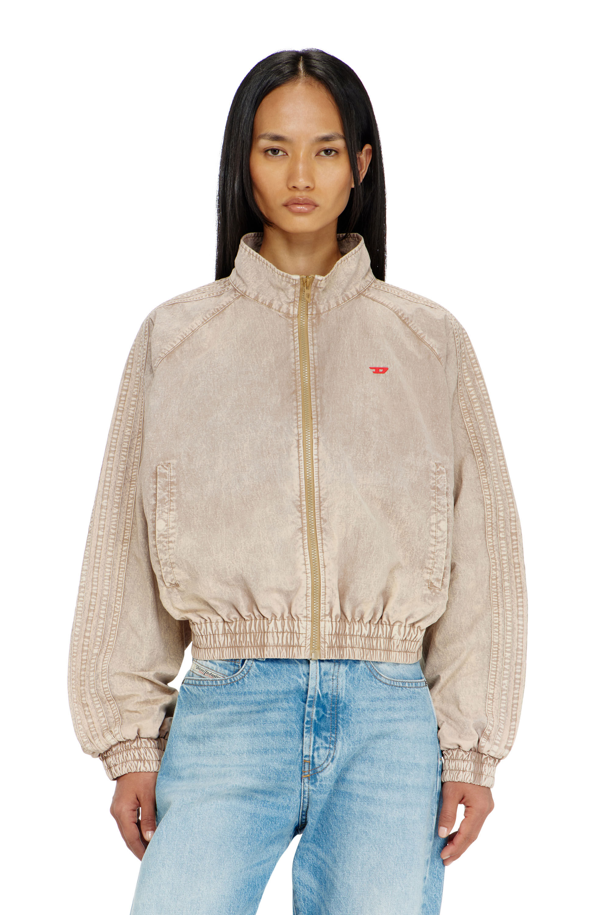 Diesel - G-ARDEN, Coupe-vent en Taslan trait&eacute; Femme in Beige - 3