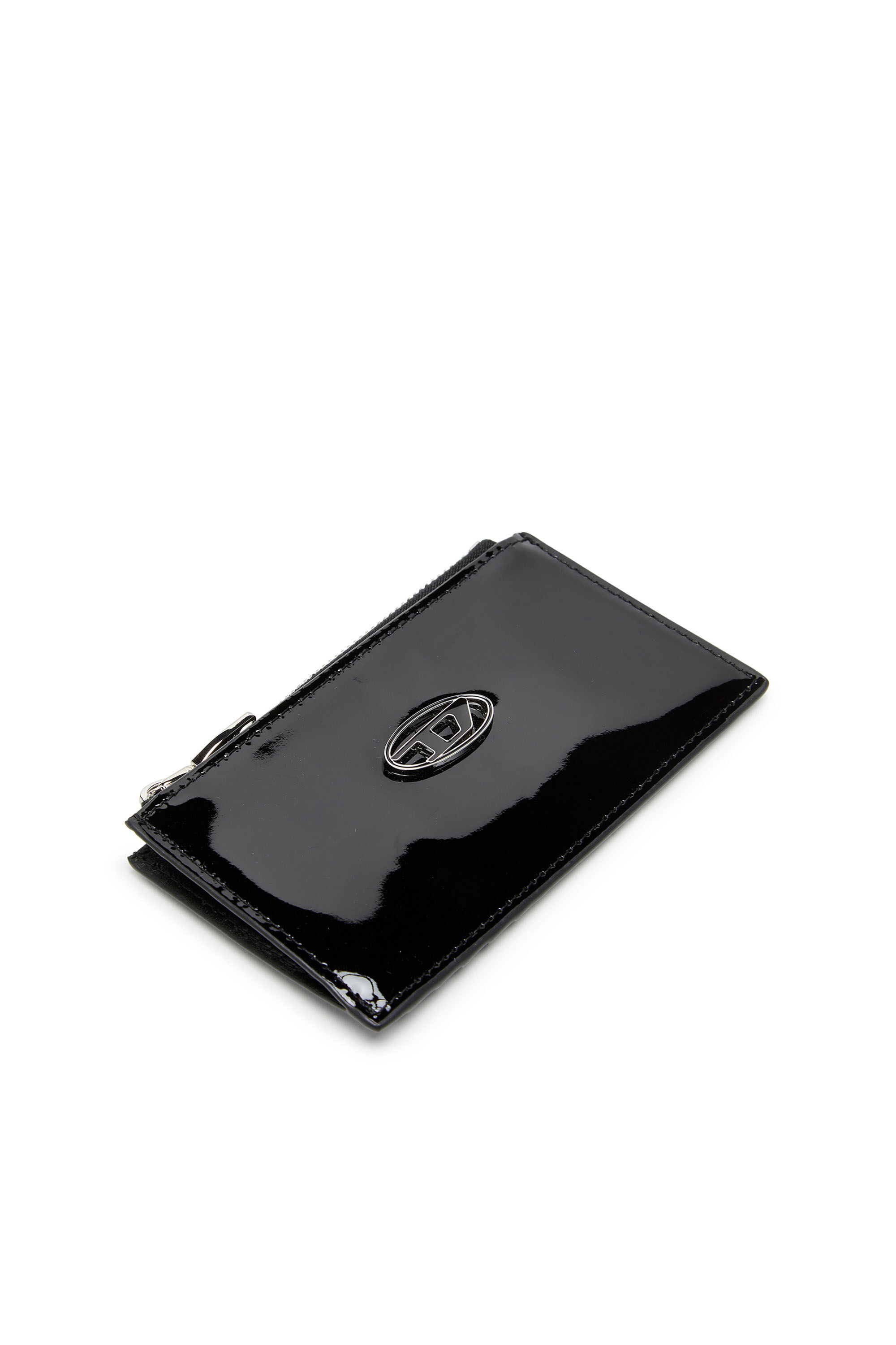 Diesel - PLAY CARD HOLDER III, Porte-cartes en cuir brillant Femme in Noir - 4