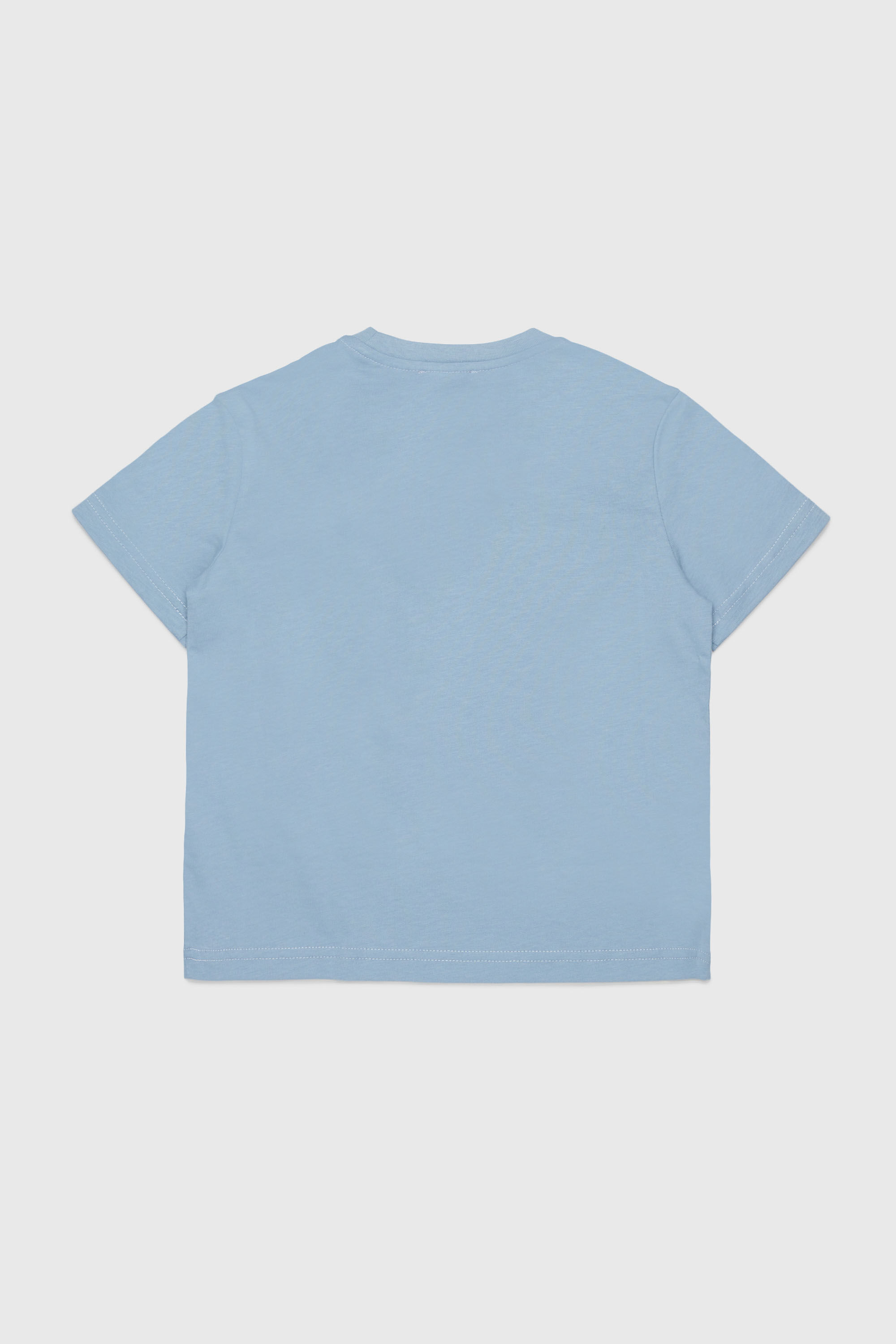 Diesel - TROSET, T-shirt avec rose en denim appliqu&eacute;e Femme in Bleu - 2