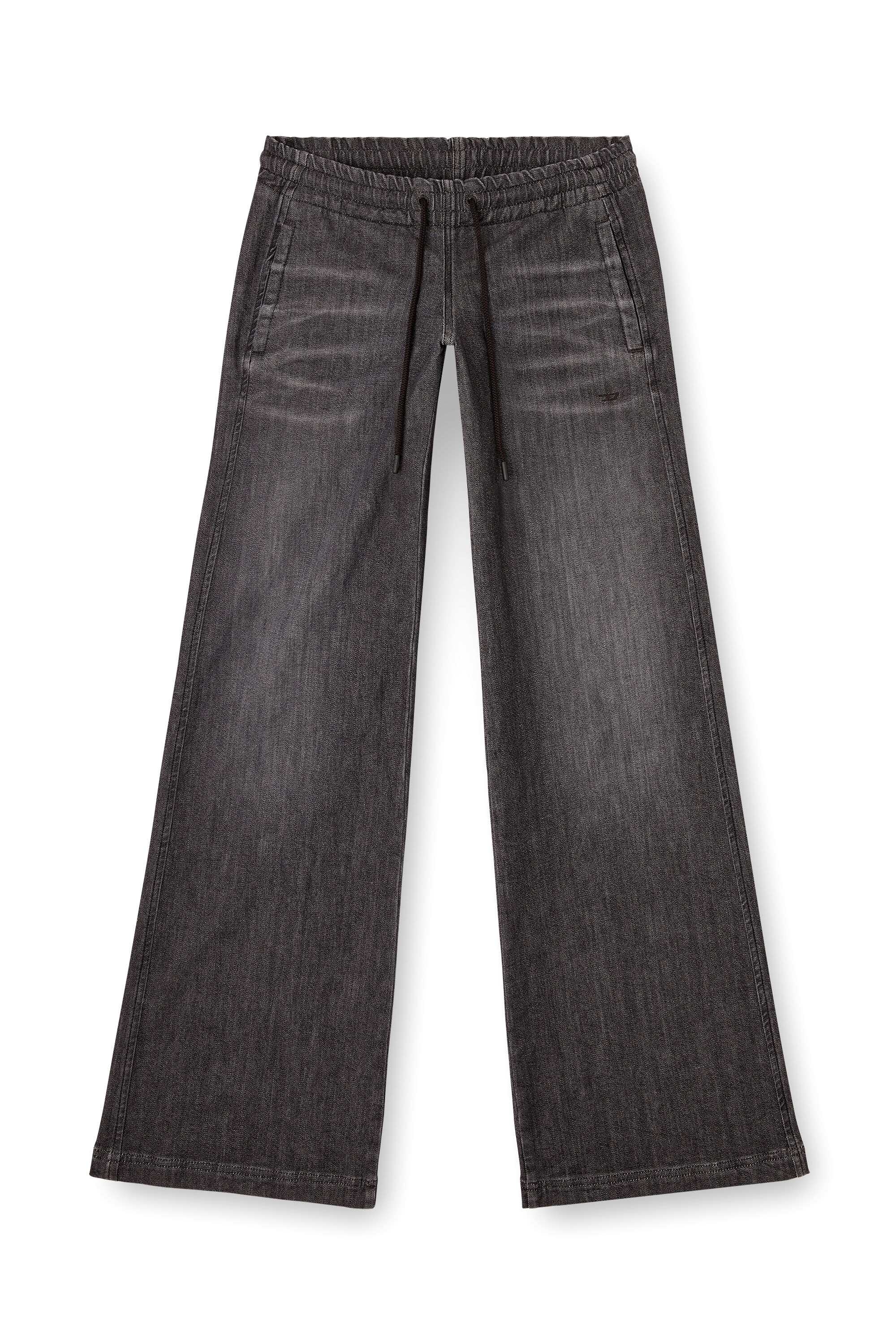 Diesel - Relaxed 2078 D-Ainty Joggjeans® 09M66 Femme, Noir/Gris foncé - Image 2