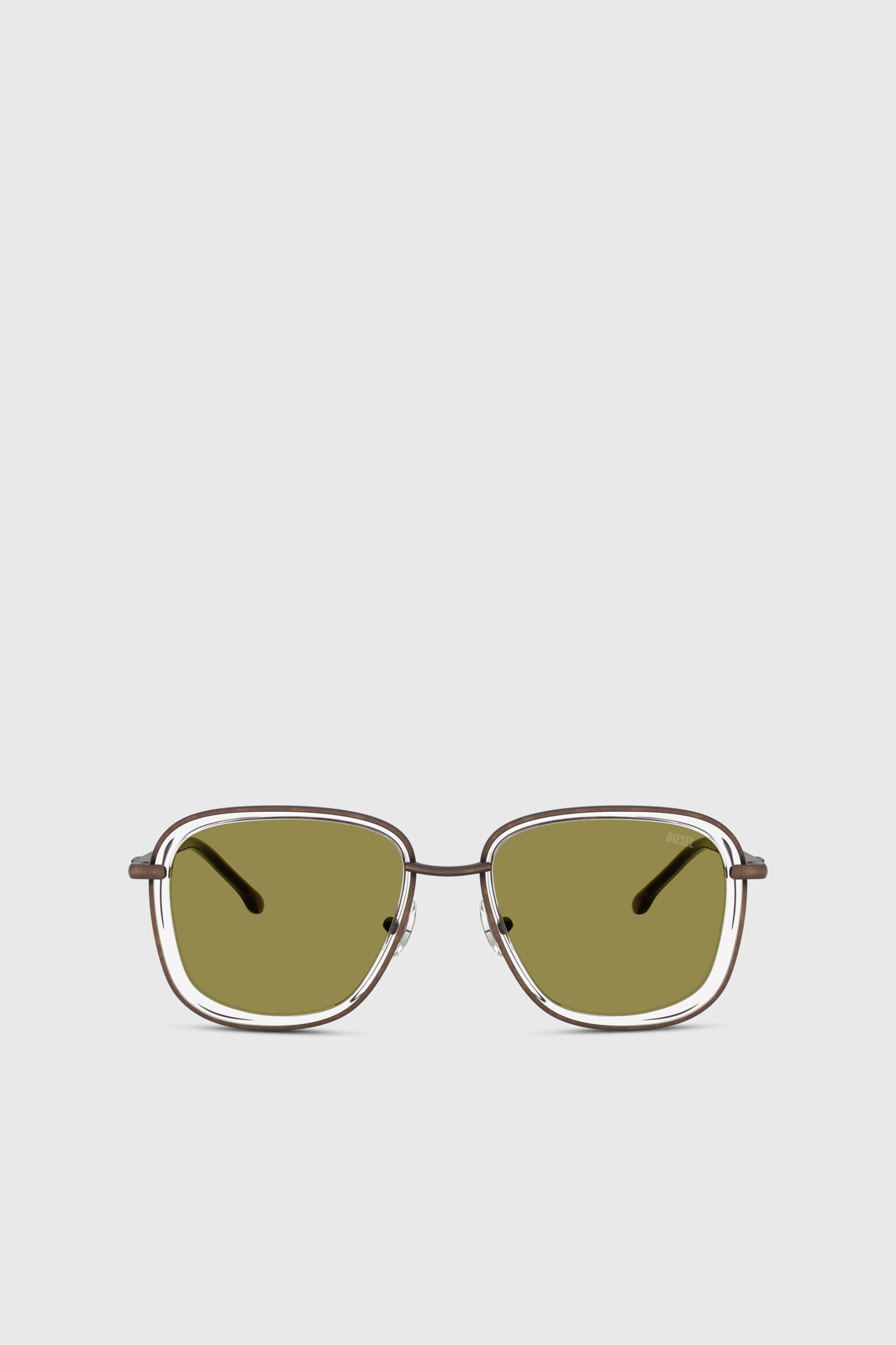 Diesel - 0DL1017, Lunettes de soleil carr&eacute;es Mixte in Vert - 1