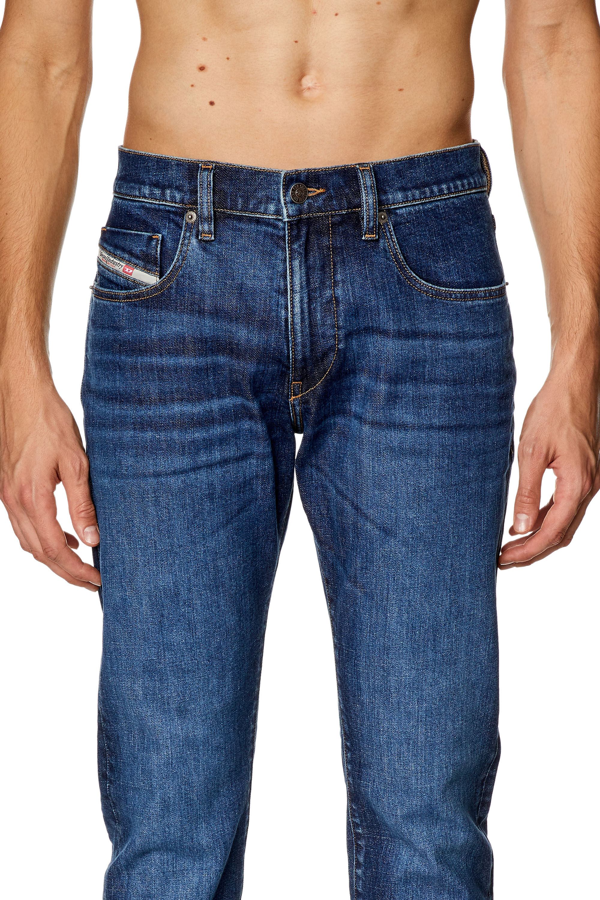 Diesel - Homme Slim Jeans 2019 D-Strukt 0PFAZ, Bleu Foncé - Image 5